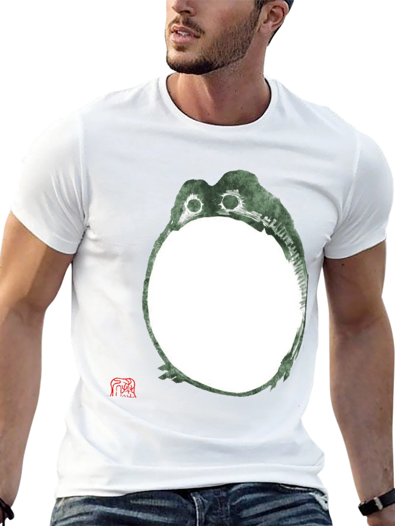 Unique Frog Graphic Black T-Shirt