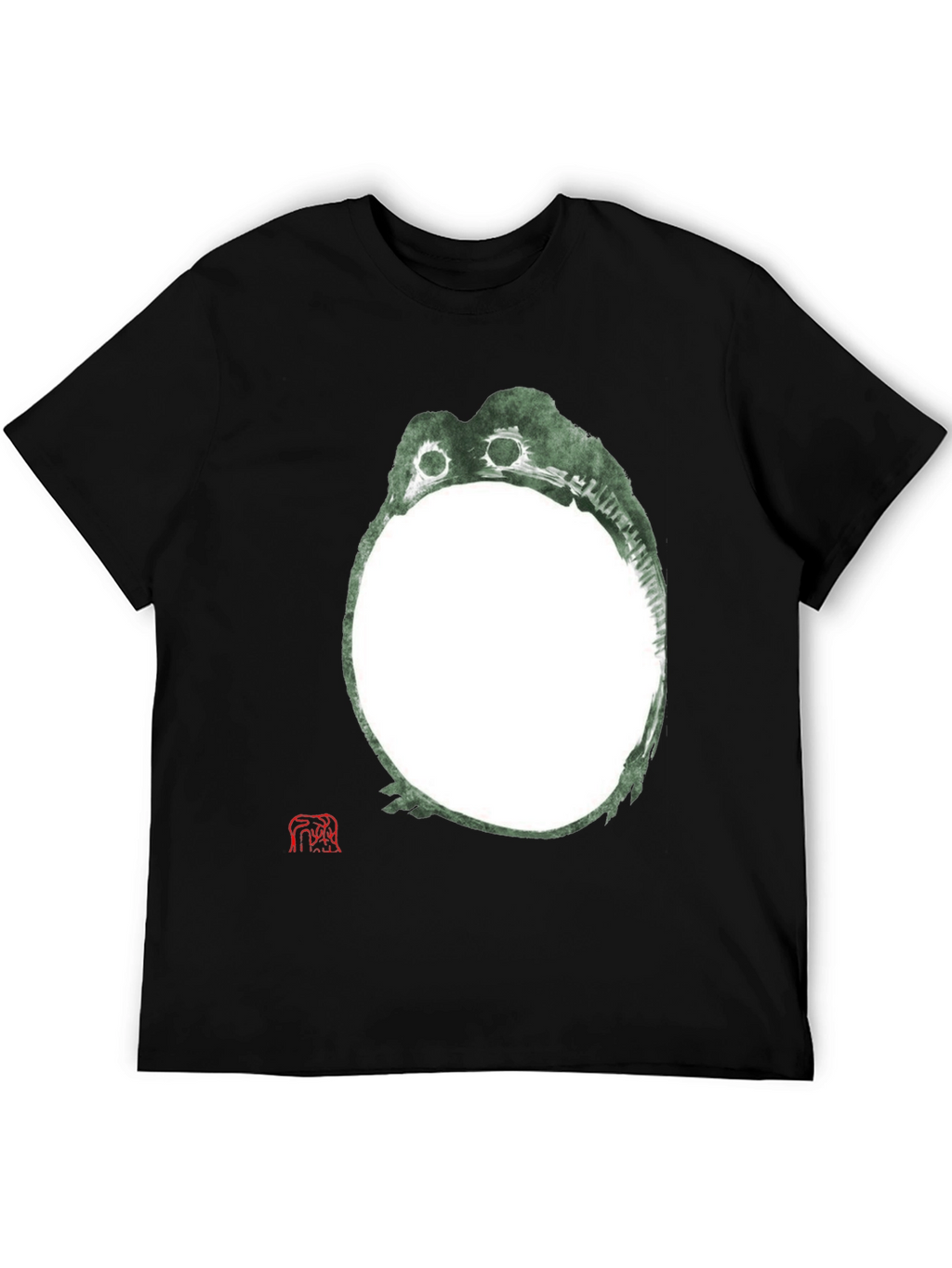 Unique Frog Graphic Black T-Shirt