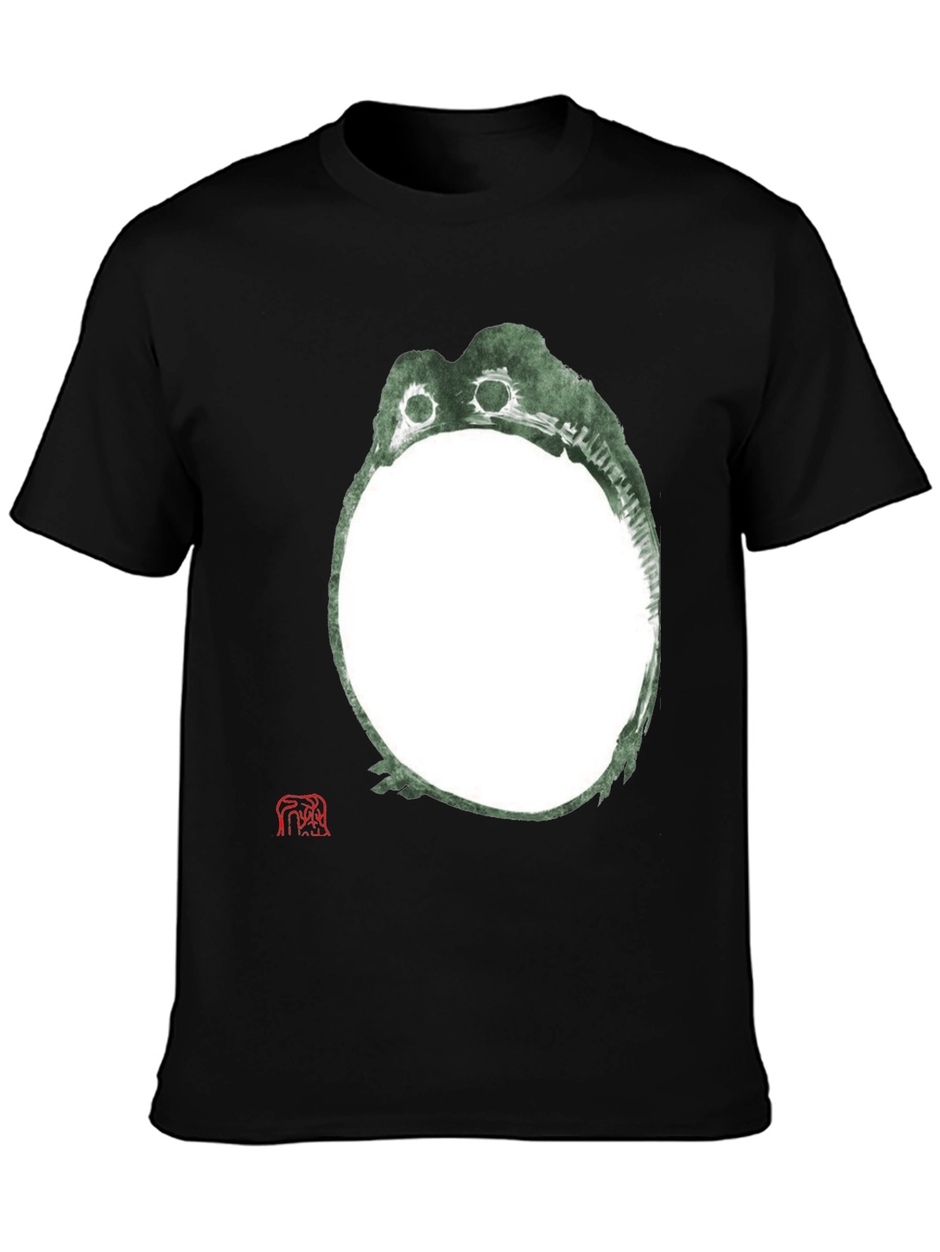 Unique Frog Graphic Black T-Shirt