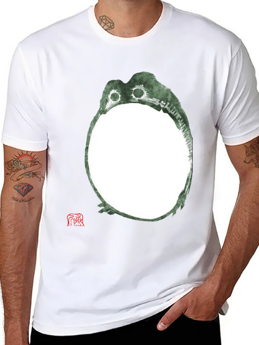 Unique Frog Graphic Black T-Shirt