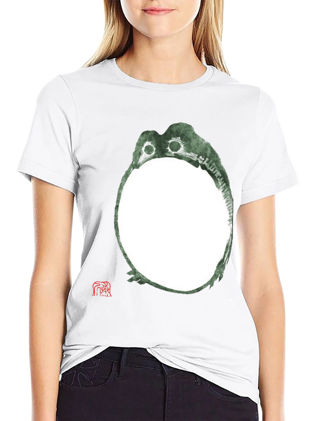 Unique Frog Graphic Black T-Shirt