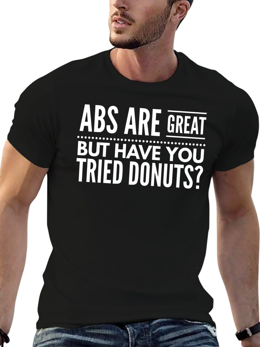 Funny Donuts T-Shirt - Abs Are Great Tee