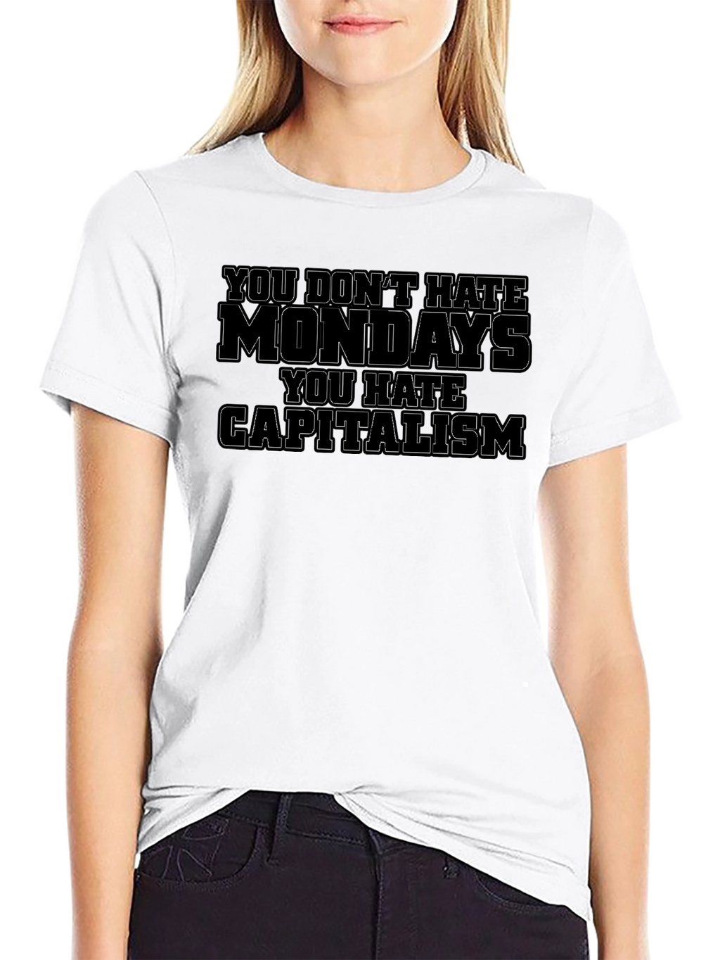 Anti-Capitalist Monday Hate Graphic Tee