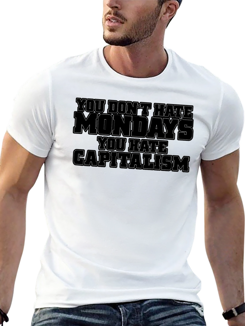 Anti-Capitalist Monday Hate Graphic Tee