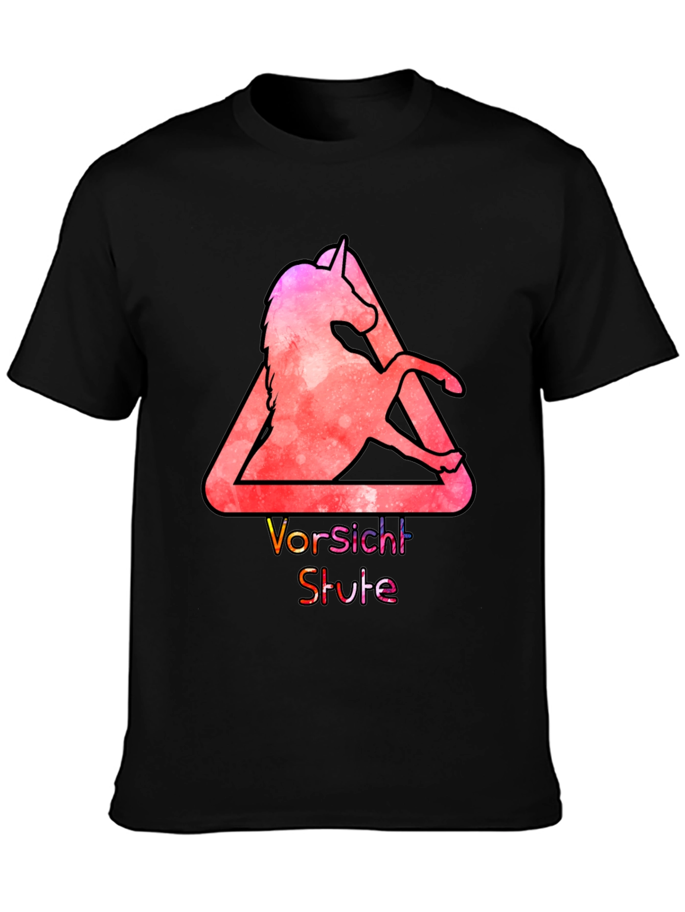 Unicorn Vorsicht Stute Graphic T-Shirt