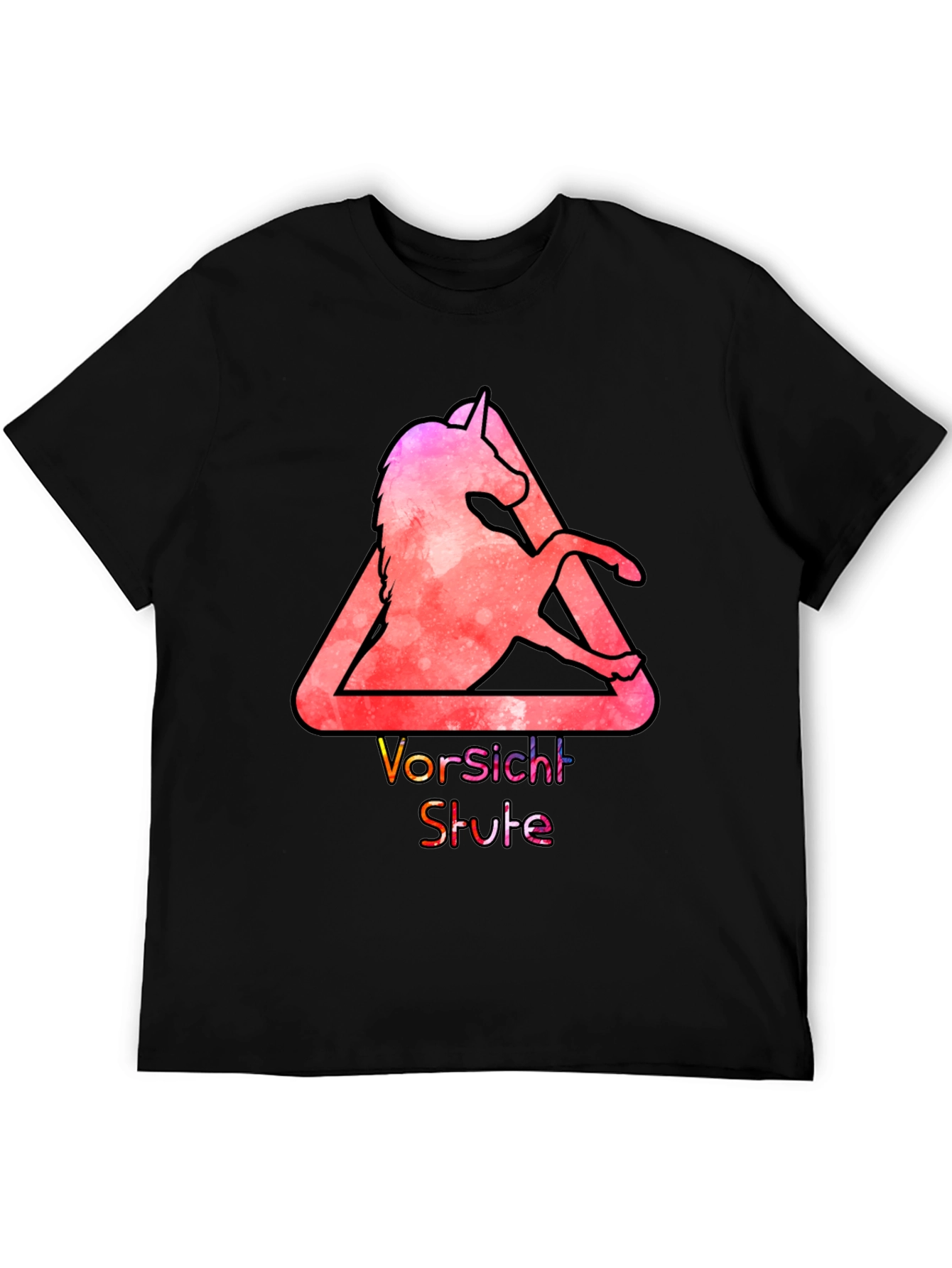 Unicorn Vorsicht Stute Graphic T-Shirt