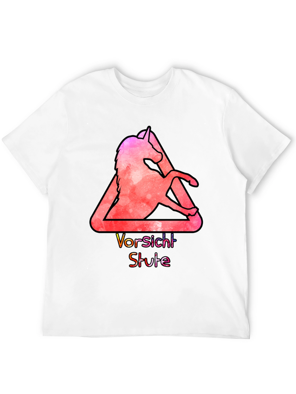 Unicorn Vorsicht Stute Graphic T-Shirt