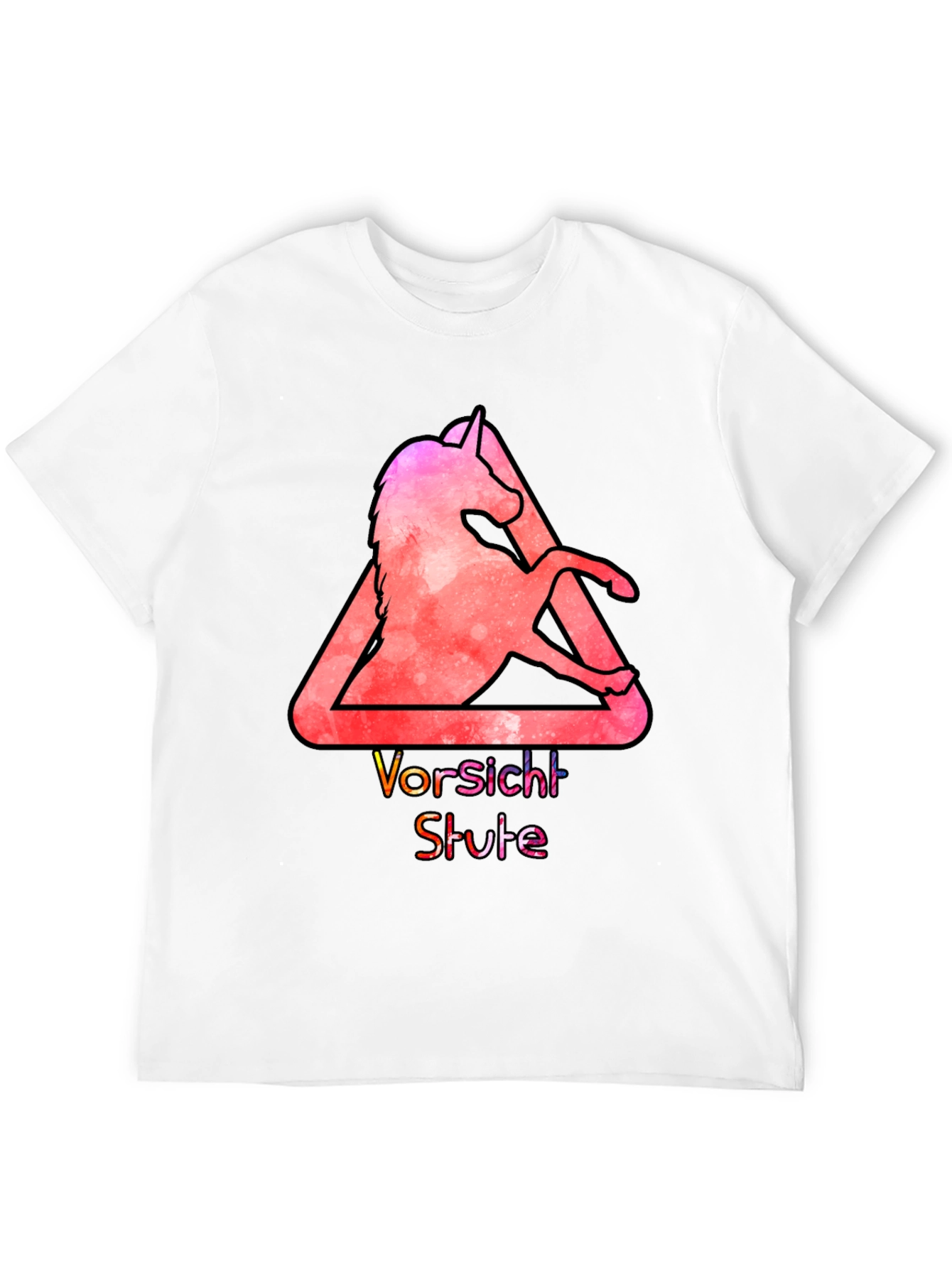Unicorn Vorsicht Stute Graphic T-Shirt