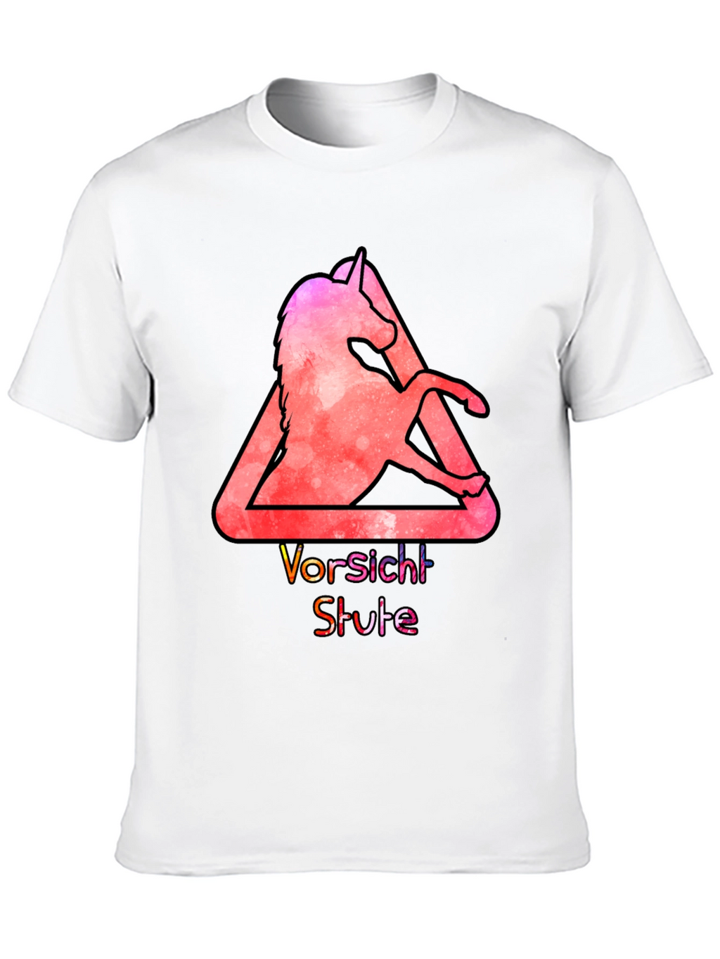 Unicorn Vorsicht Stute Graphic T-Shirt