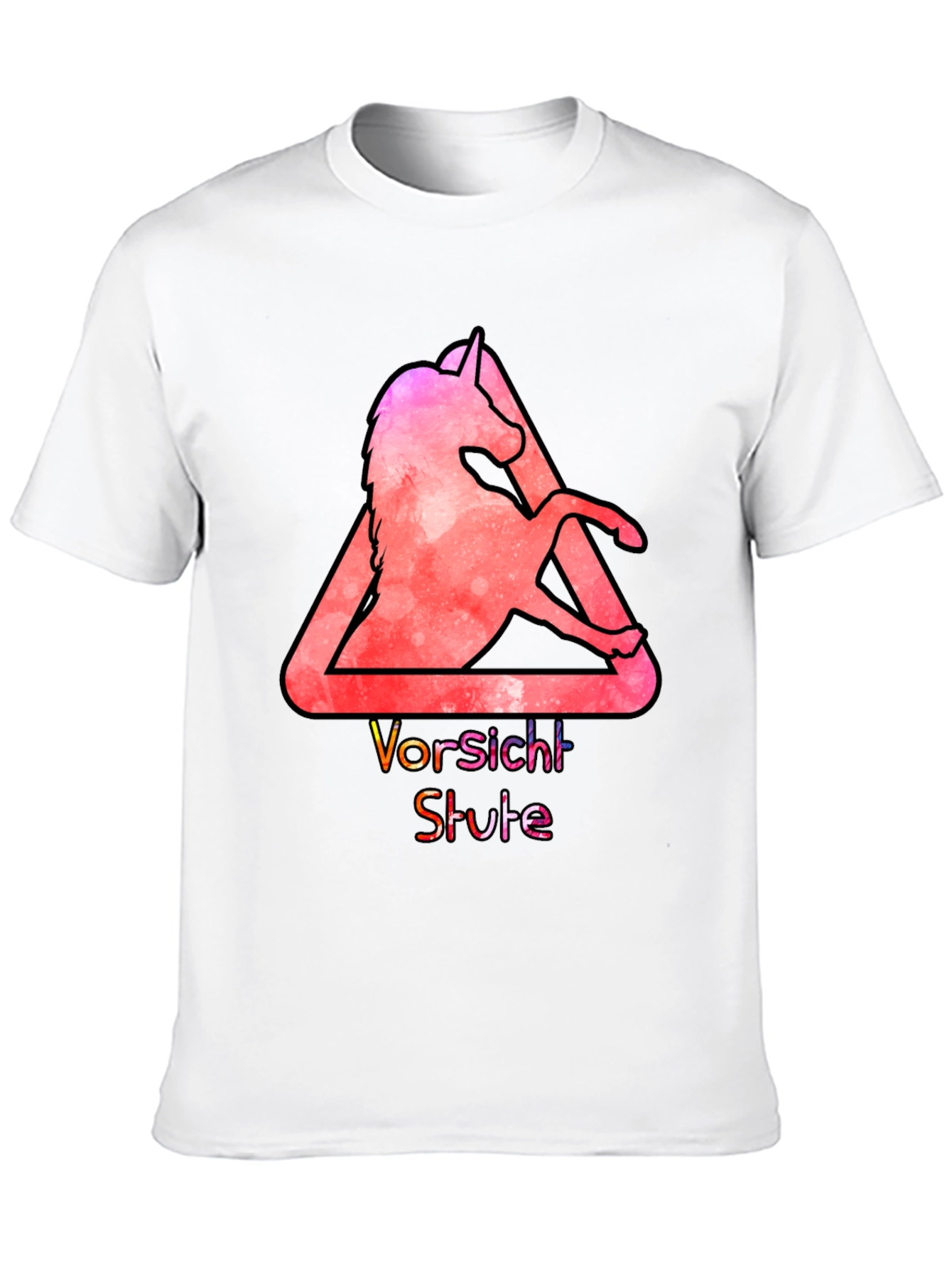 Unicorn Vorsicht Stute Graphic T-Shirt