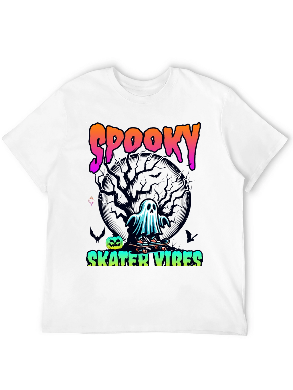 Spooky Skater Vibes Halloween T-Shirt