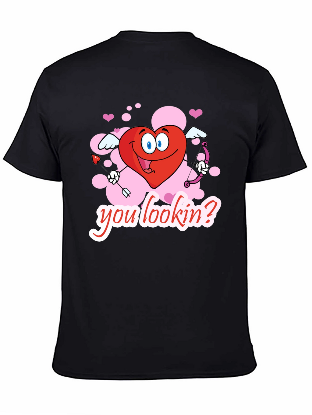 Valentines Cupid Heart Graphic T-Shirt