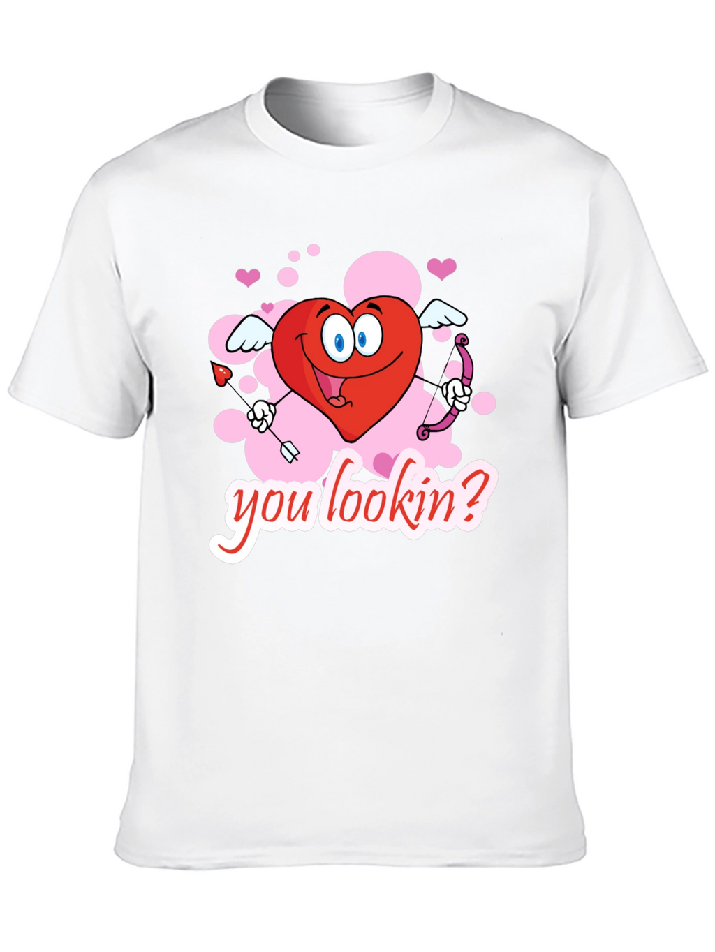 Valentines Cupid Heart Graphic T-Shirt