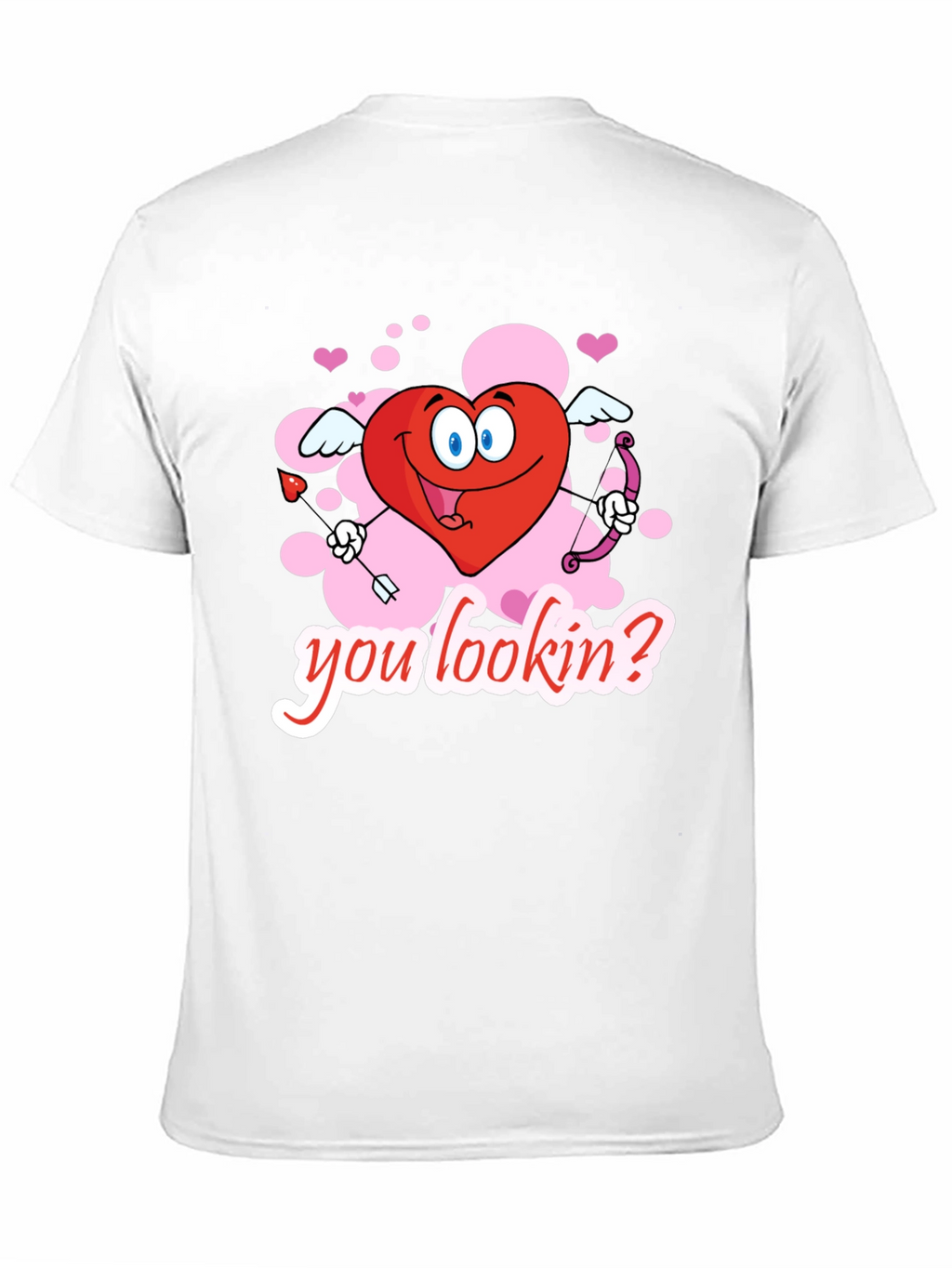 Valentines Cupid Heart Graphic T-Shirt
