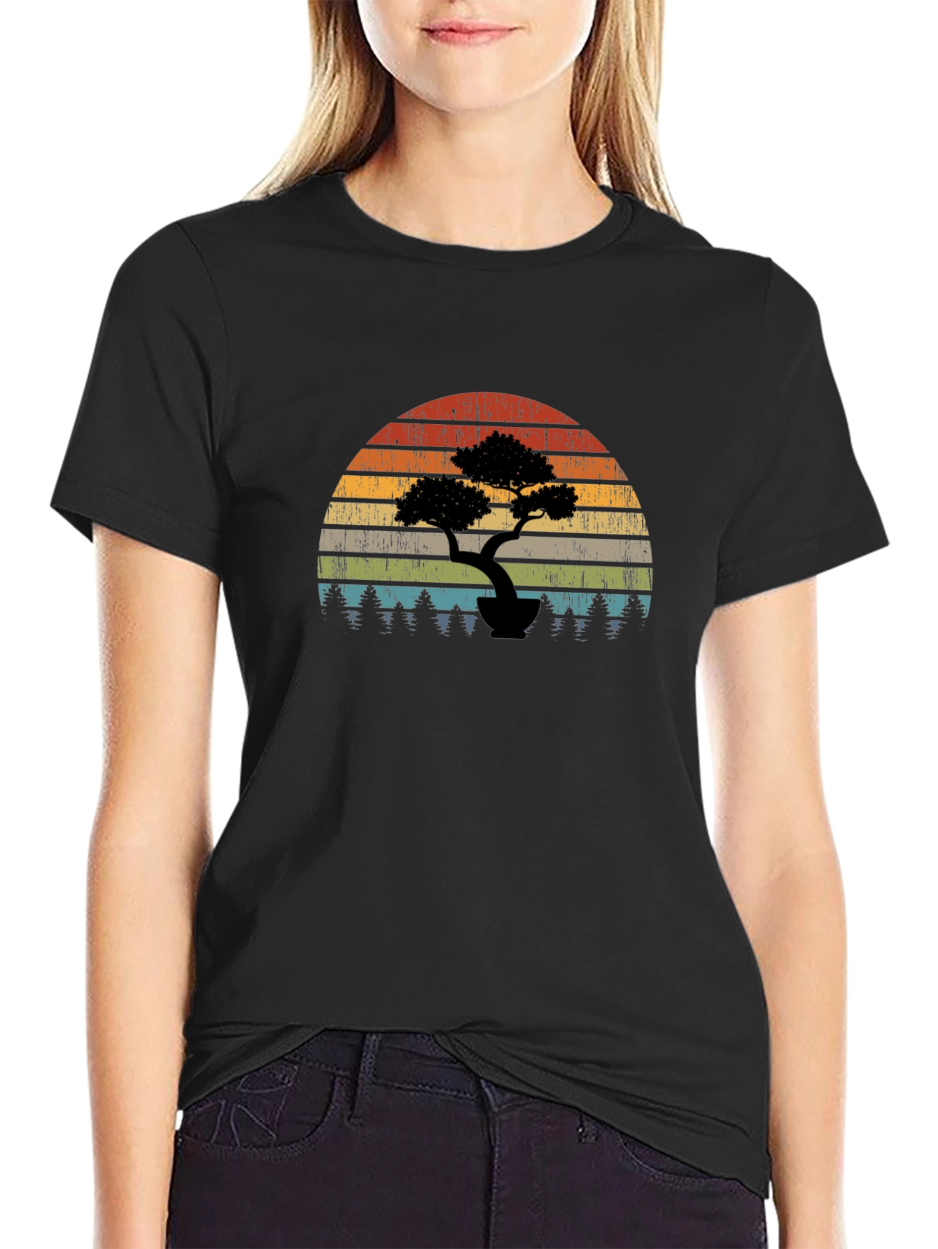 Vintage Bonsai Sunset T-Shirt