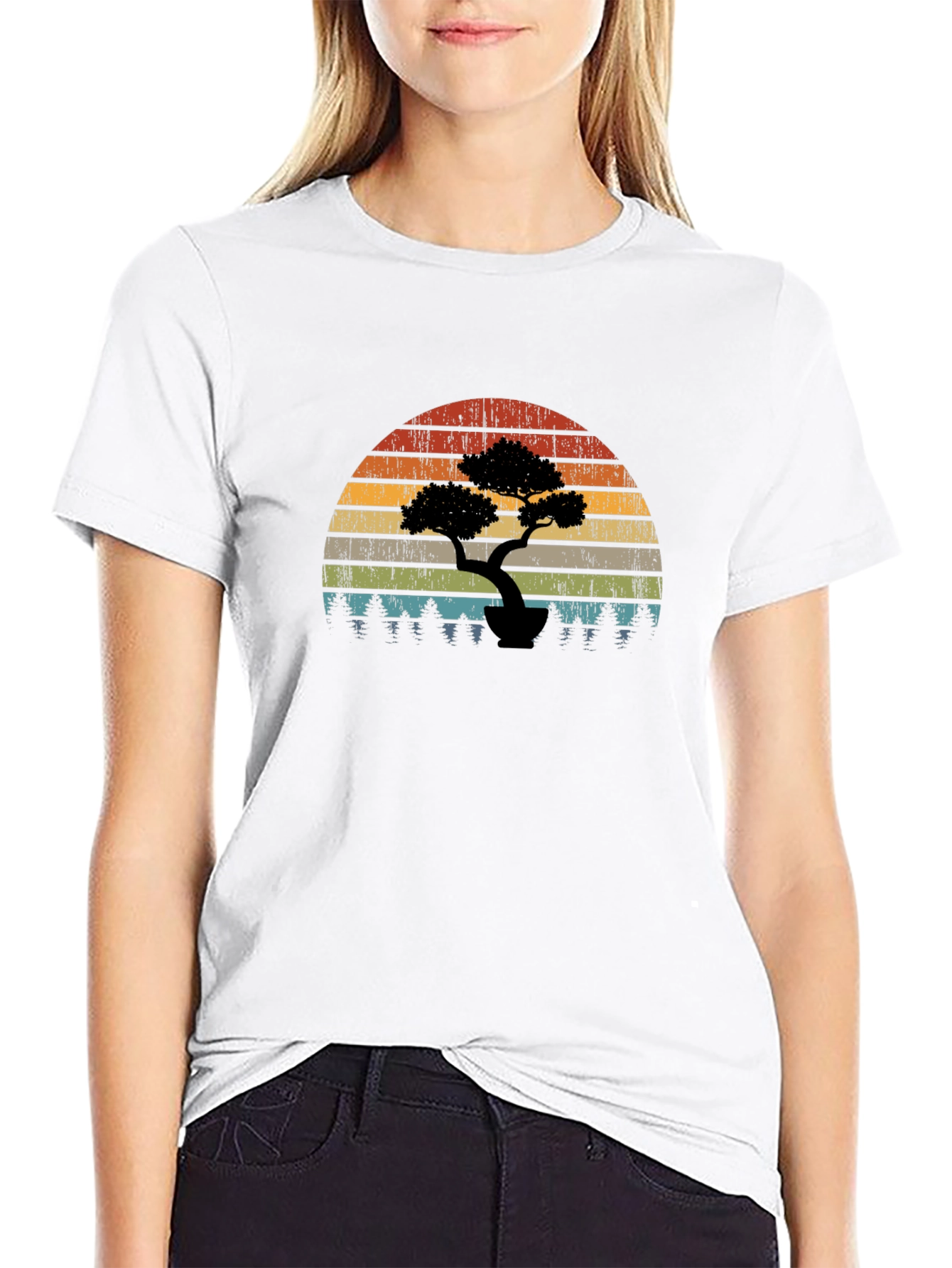 Vintage Bonsai Sunset T-Shirt