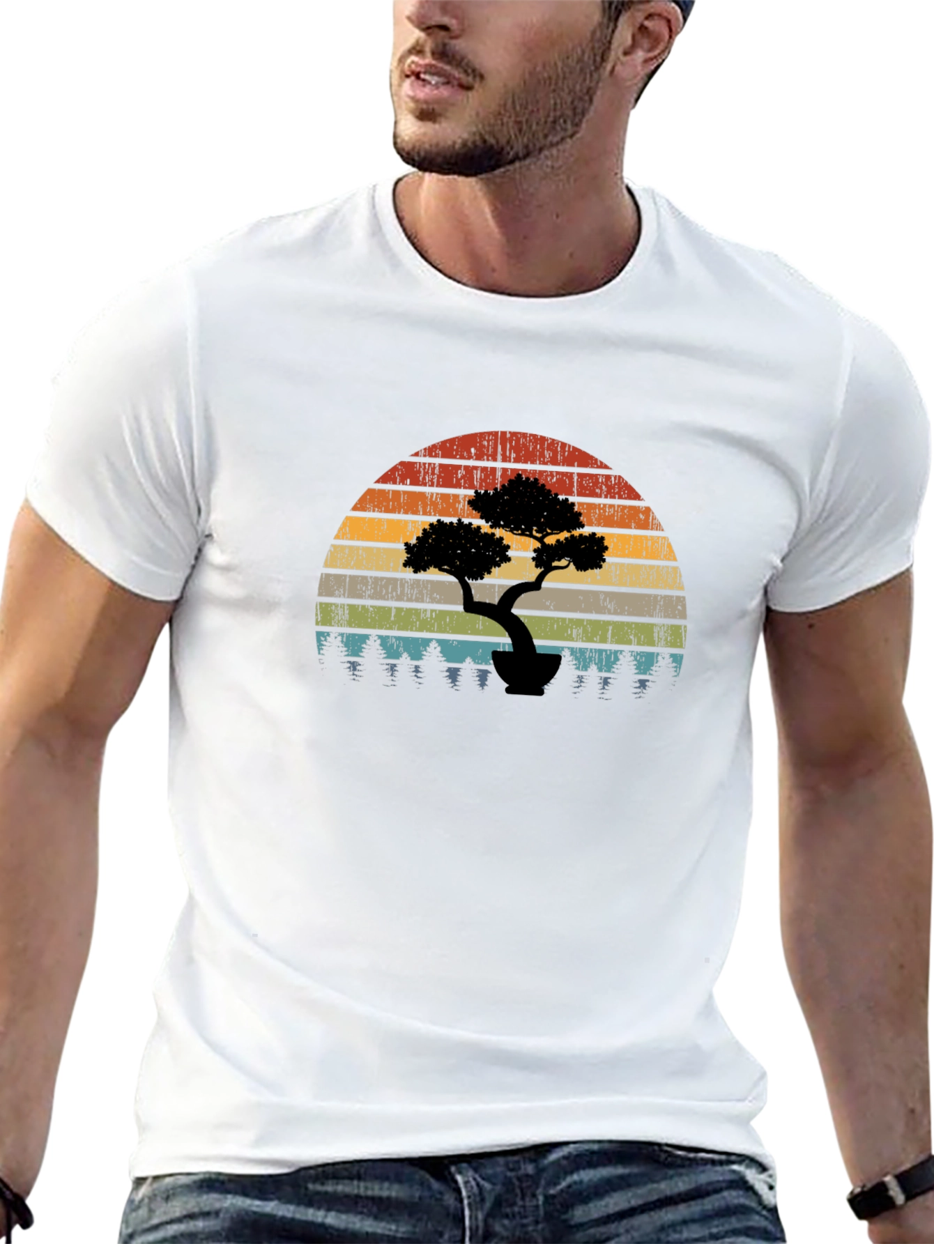 Vintage Bonsai Sunset T-Shirt