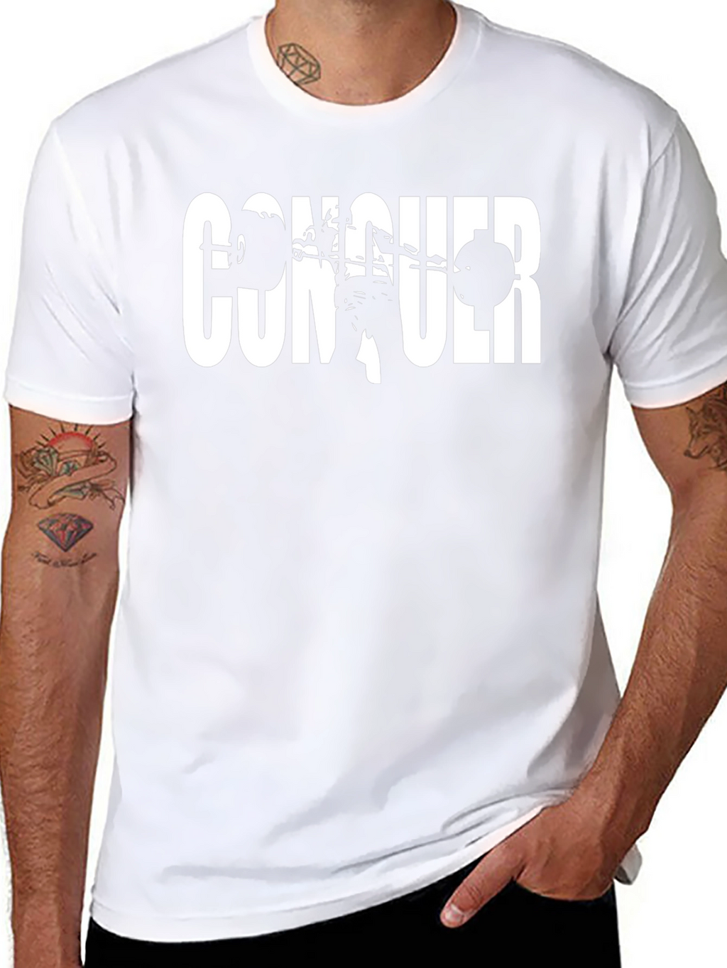Conquer Weightlifting Black T-Shirt