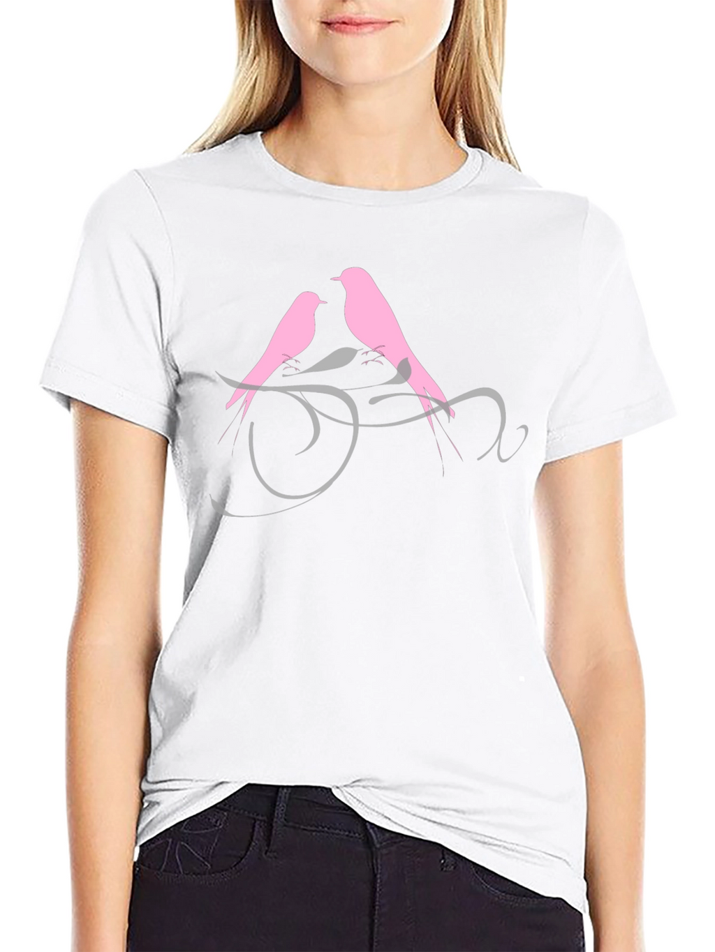 Love Birds Black T-Shirt