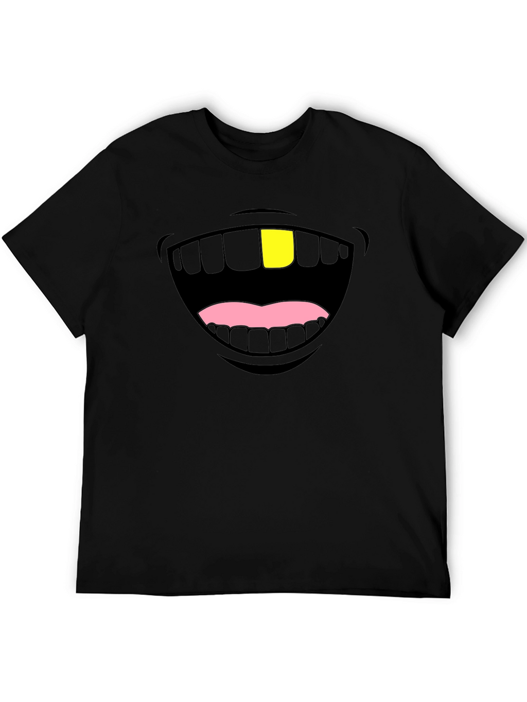 Funny Gold Tooth Graphic T-Shirt