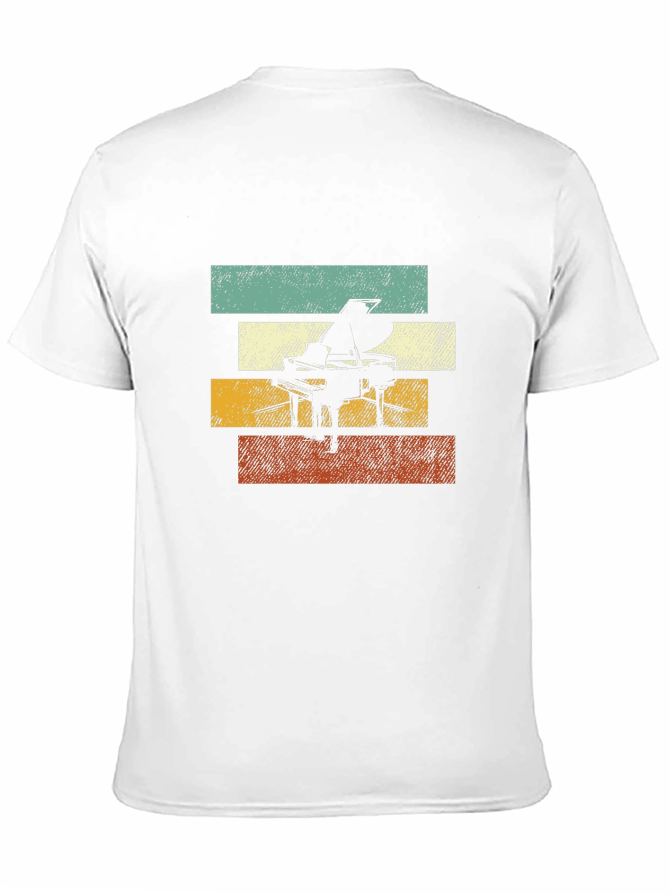 Retro Piano T-Shirt: Vintage Style Music Tee