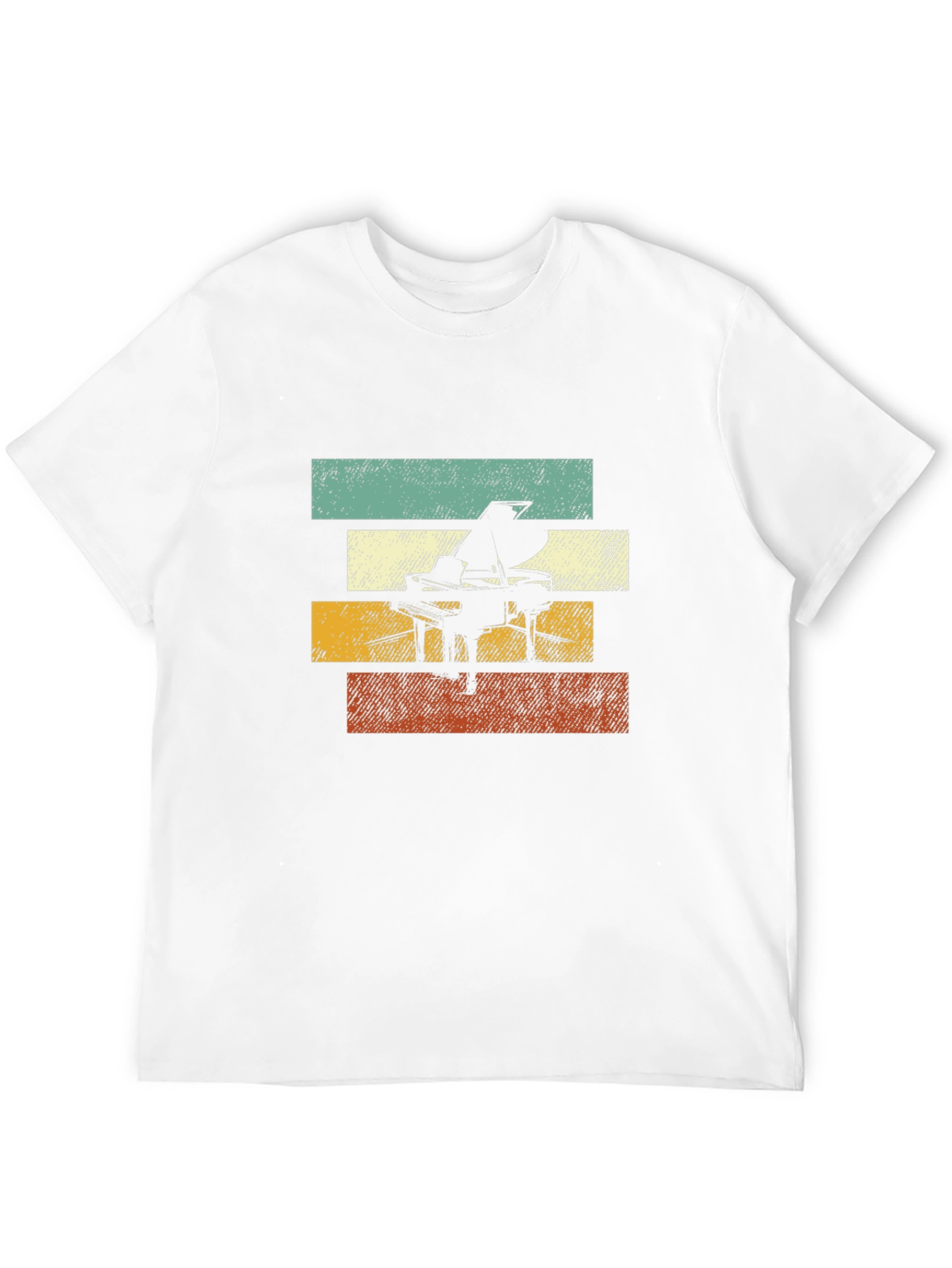 Retro Piano T-Shirt: Vintage Style Music Tee