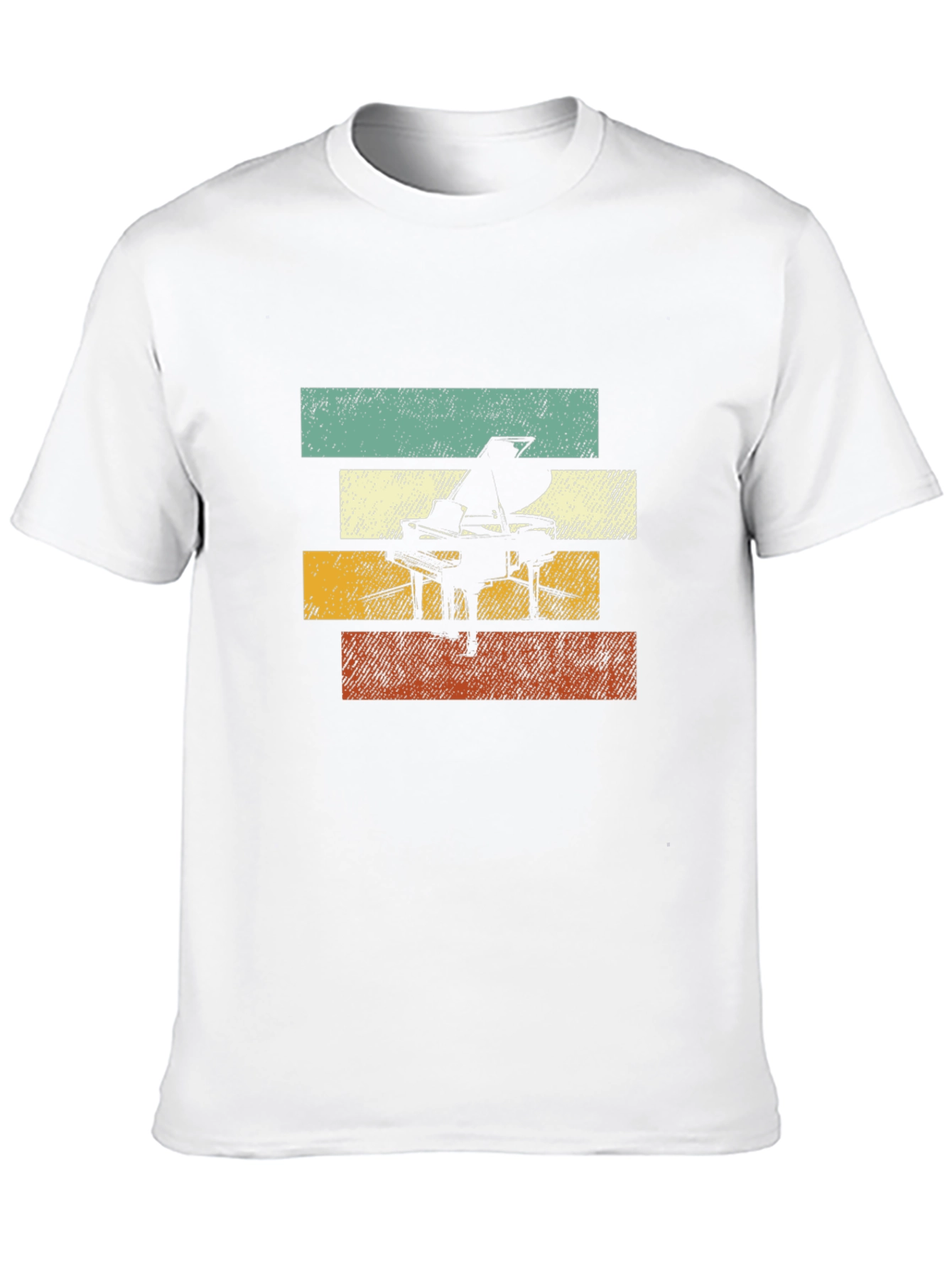 Retro Piano T-Shirt: Vintage Style Music Tee