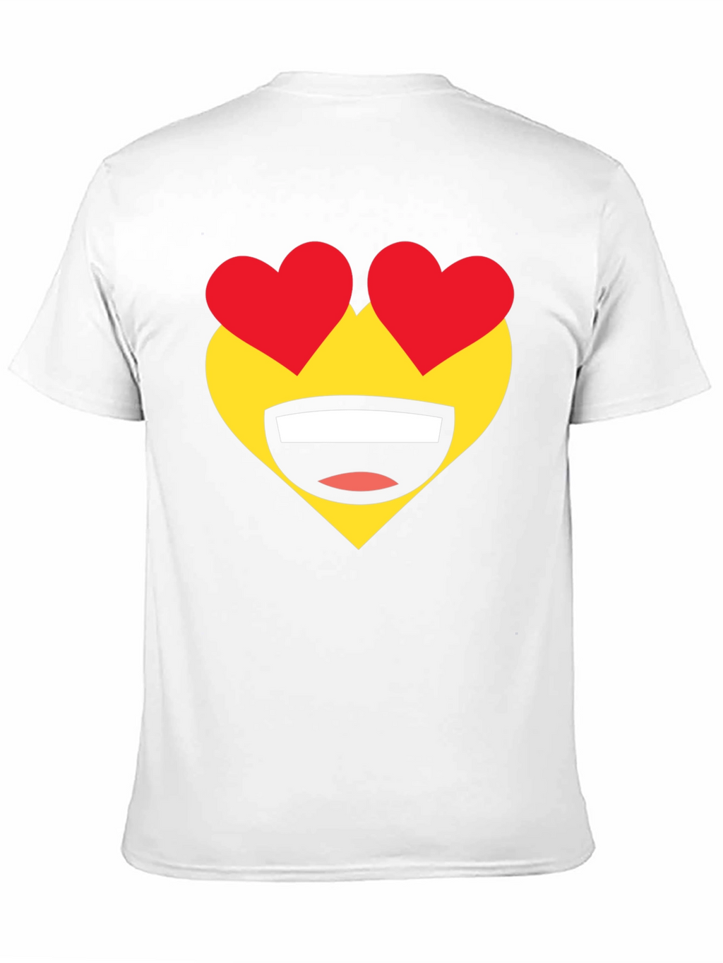 Heart Eyes Emoji T-Shirt - Black Cotton Tee