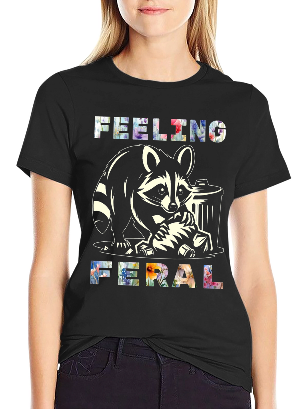 Feeling Feral Raccoon Graphic Tee