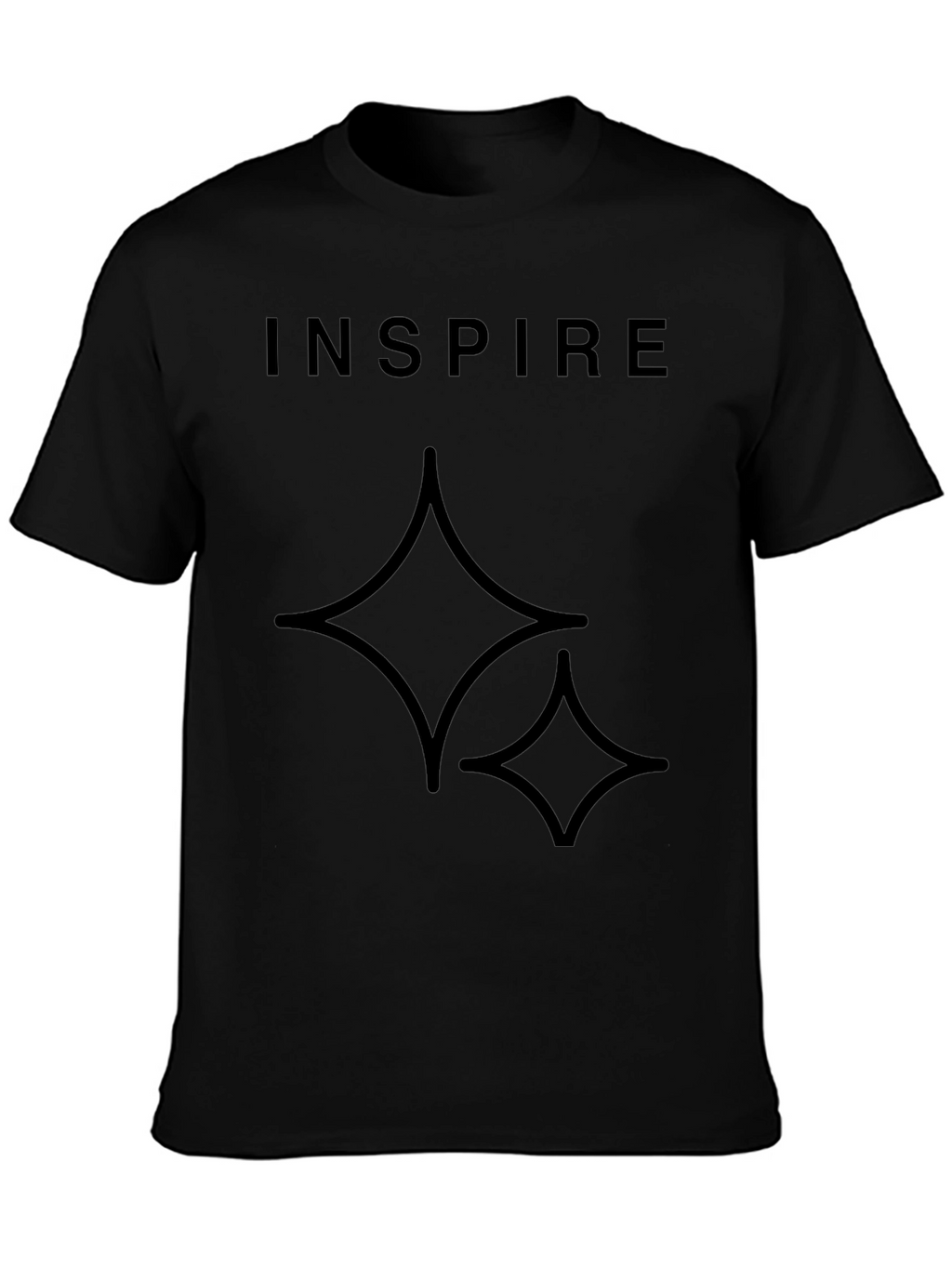 Inspire Black Graphic Tee