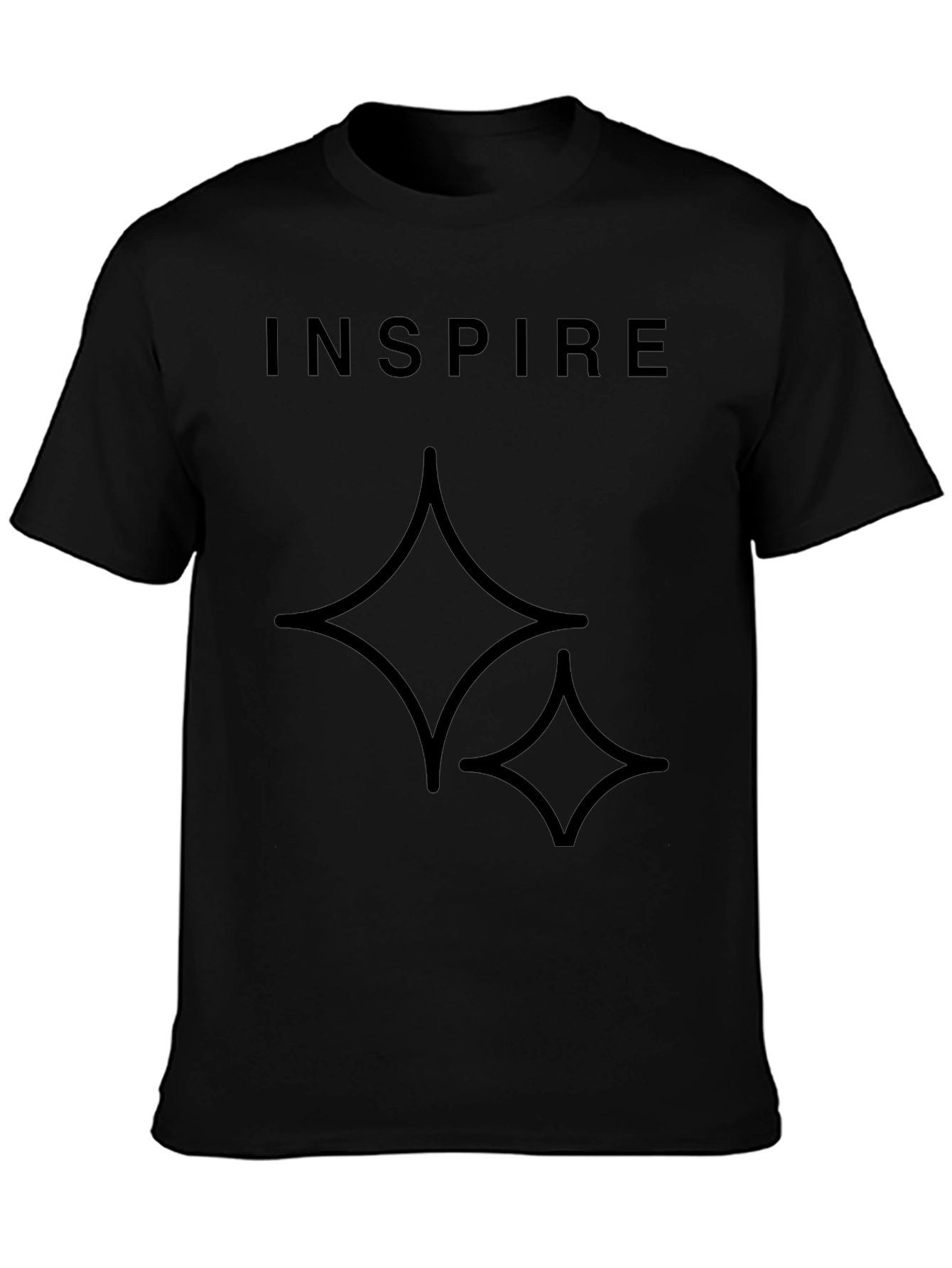 Inspire Black Graphic Tee