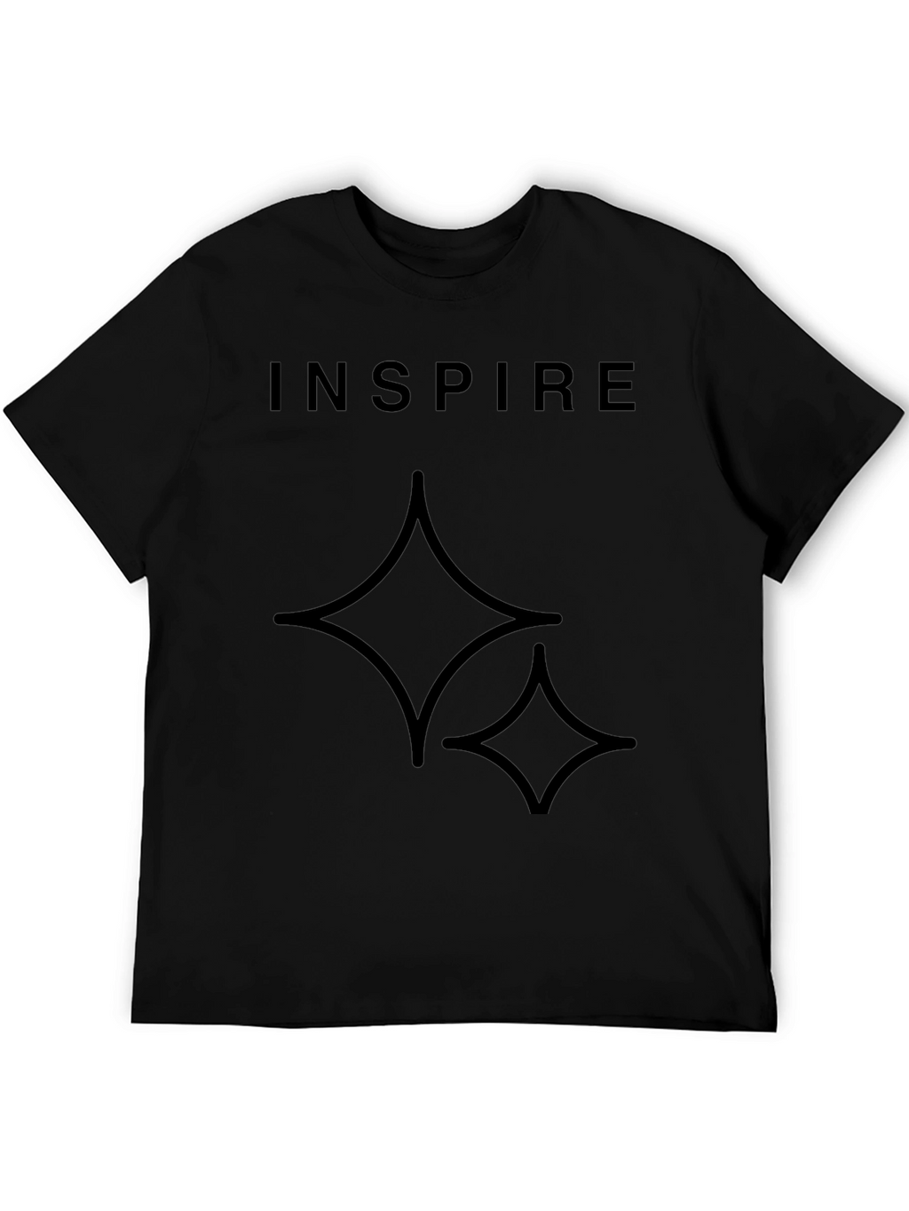 Inspire Black Graphic Tee