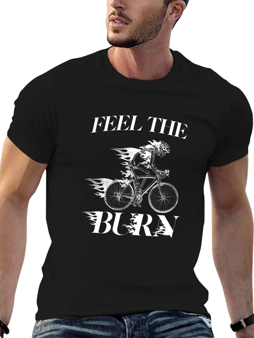 Feel the Burn Cyclist T-Shirt