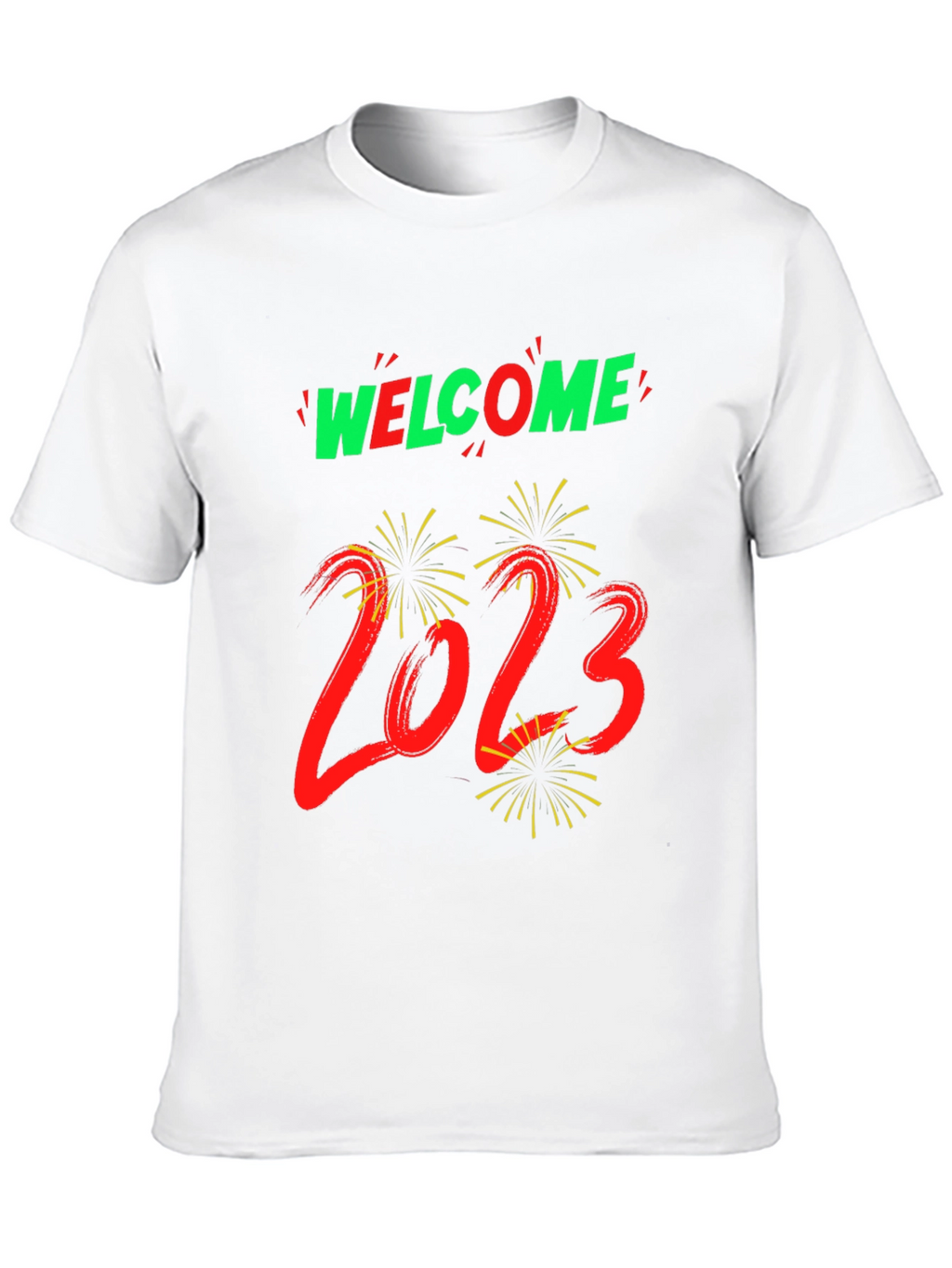 Welcome 2023 Graphic Tee - New Year Celebration Shirt