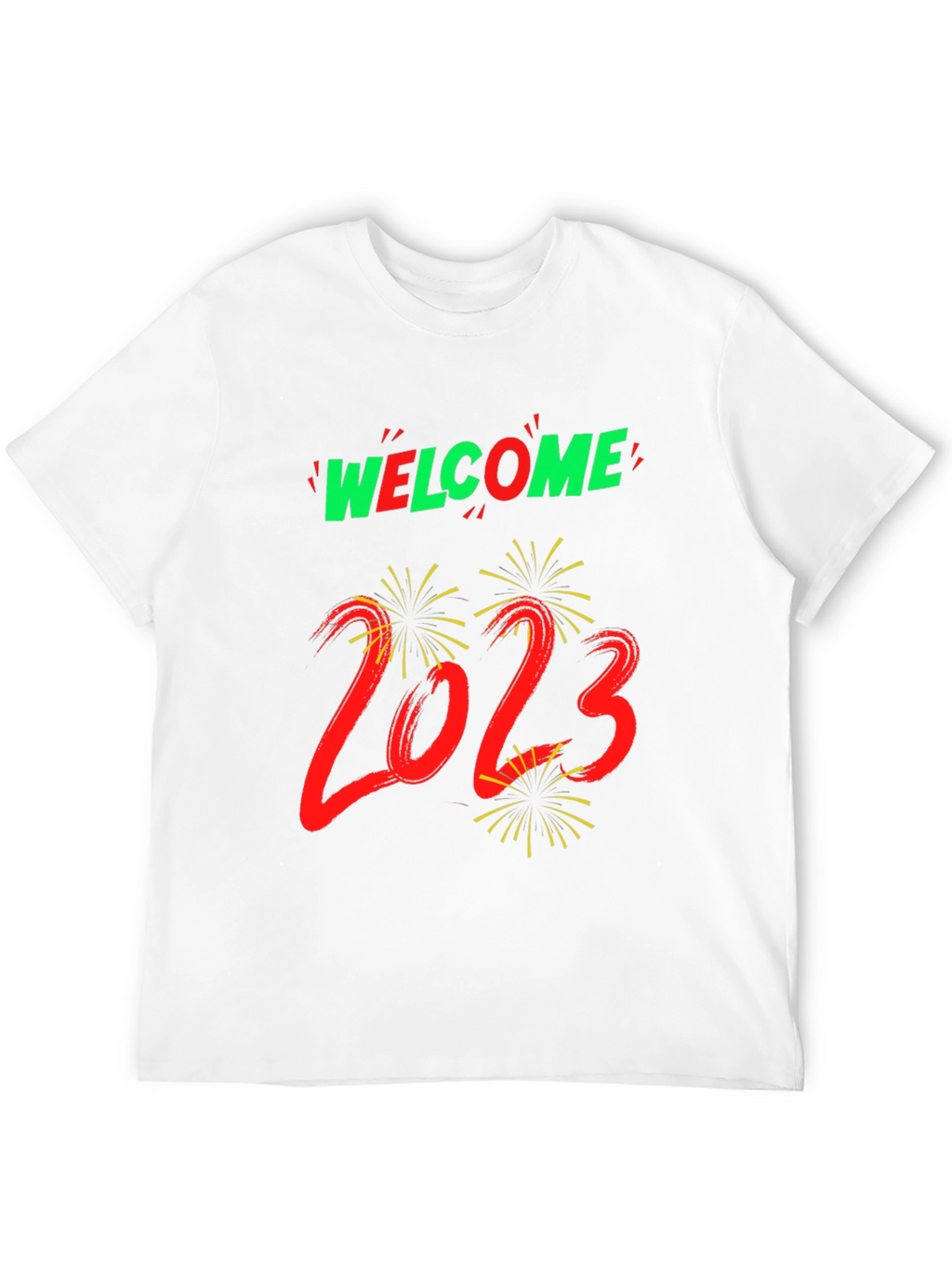 Welcome 2023 Graphic Tee - New Year Celebration Shirt