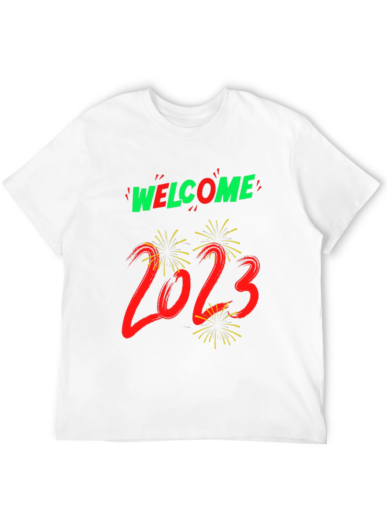 Welcome 2023 Graphic Tee - New Year Celebration Shirt