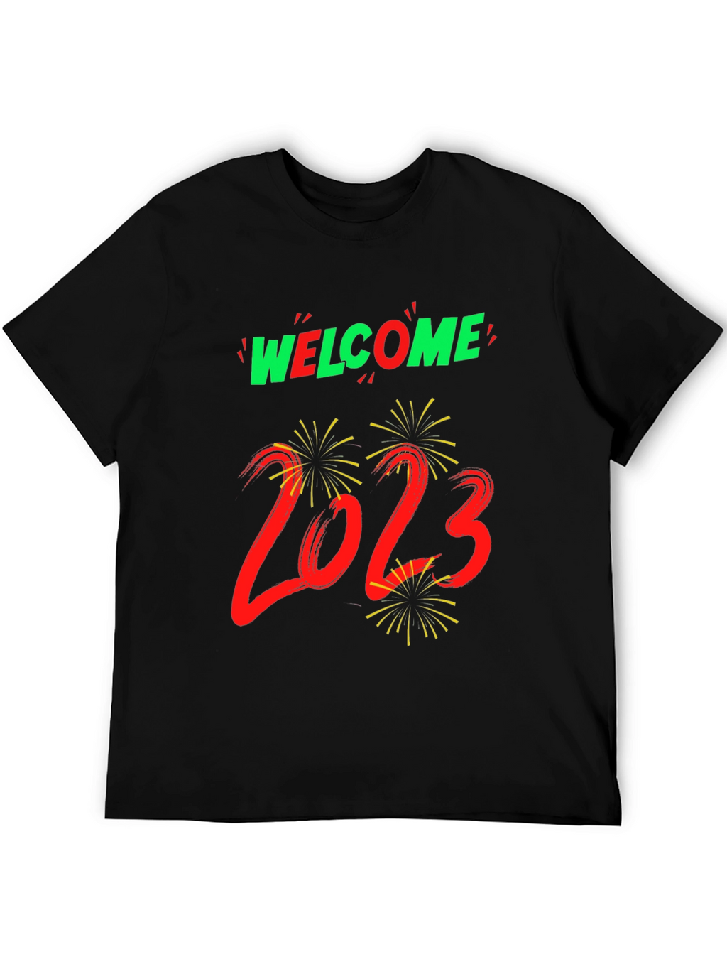 Welcome 2023 Graphic Tee - New Year Celebration Shirt