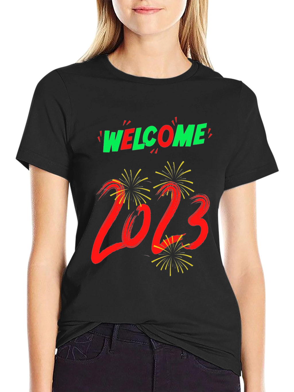 Welcome 2023 Graphic Tee - New Year Celebration Shirt