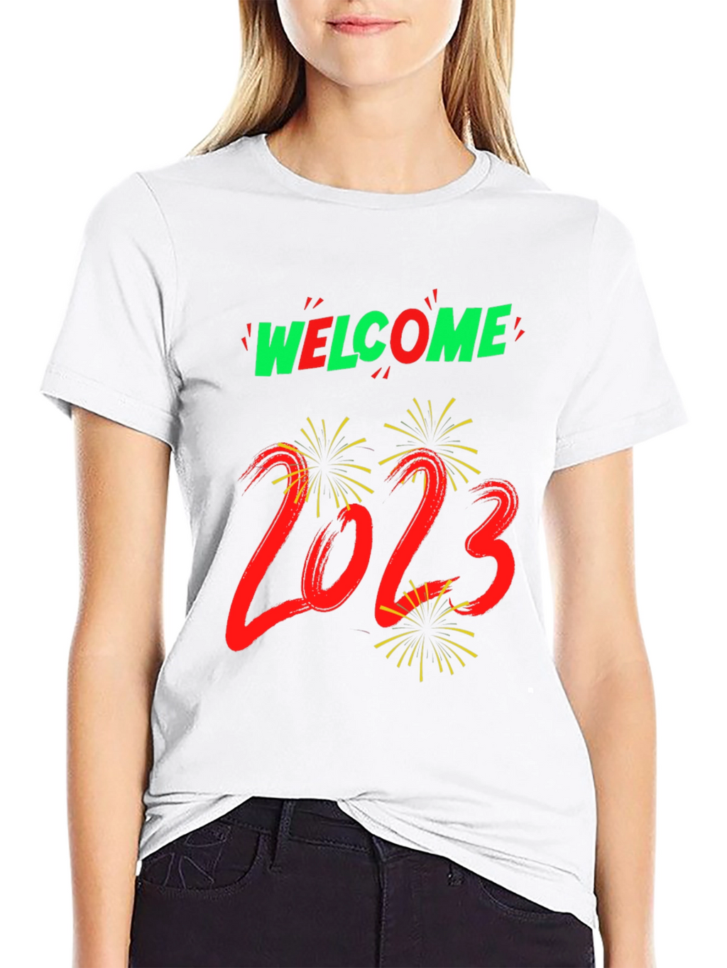 Welcome 2023 Graphic Tee - New Year Celebration Shirt
