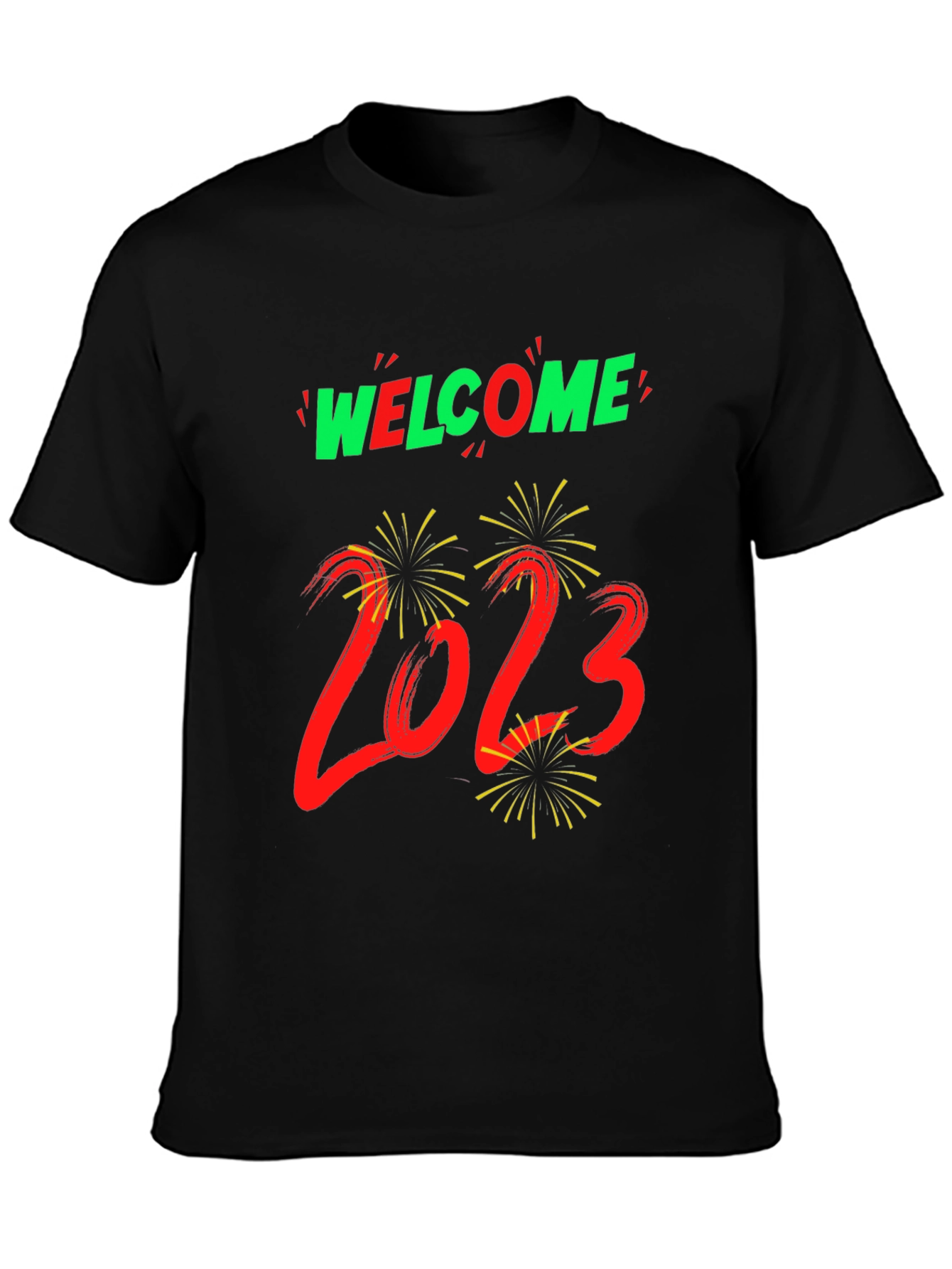 Welcome 2023 Graphic Tee - New Year Celebration Shirt