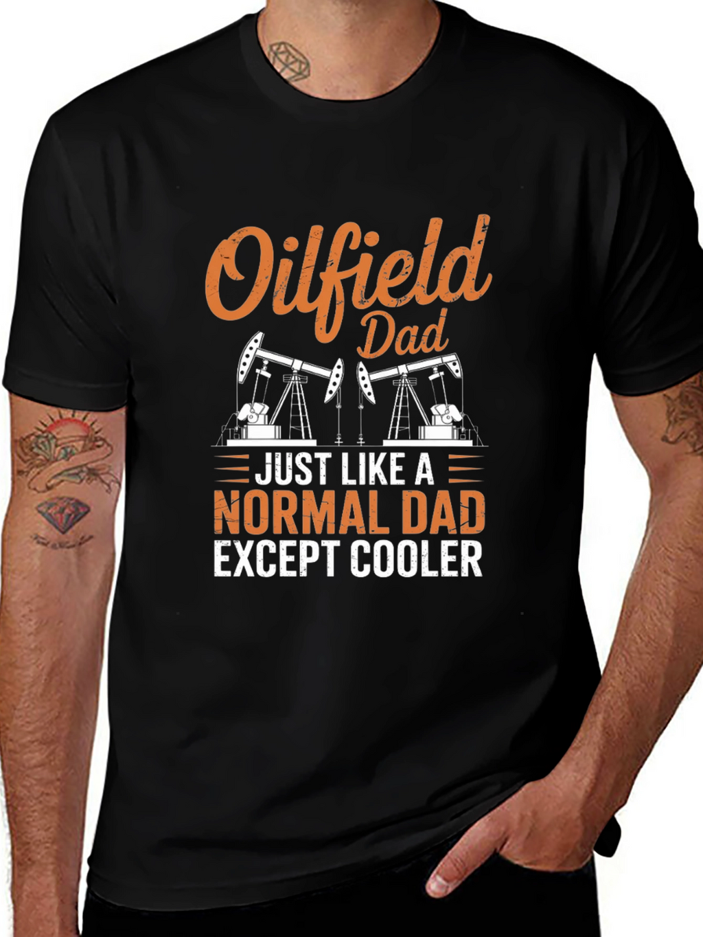 Oilfield Dad T-Shirt - Cool Fathers Day Gift