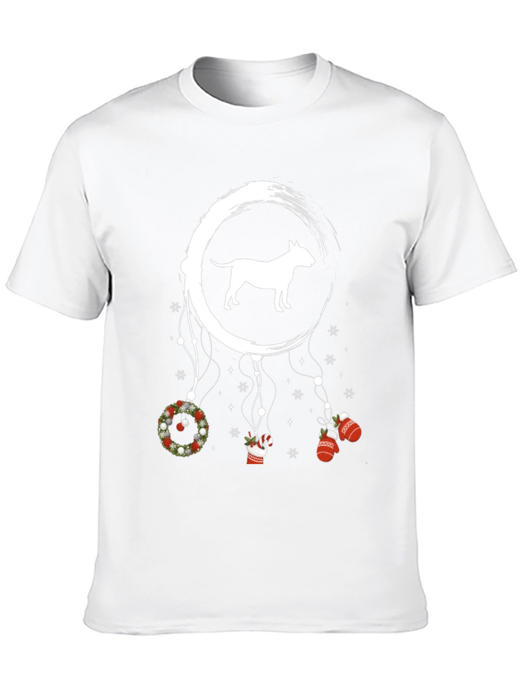 Bull Terrier Christmas Dreamcatcher Graphic Tee