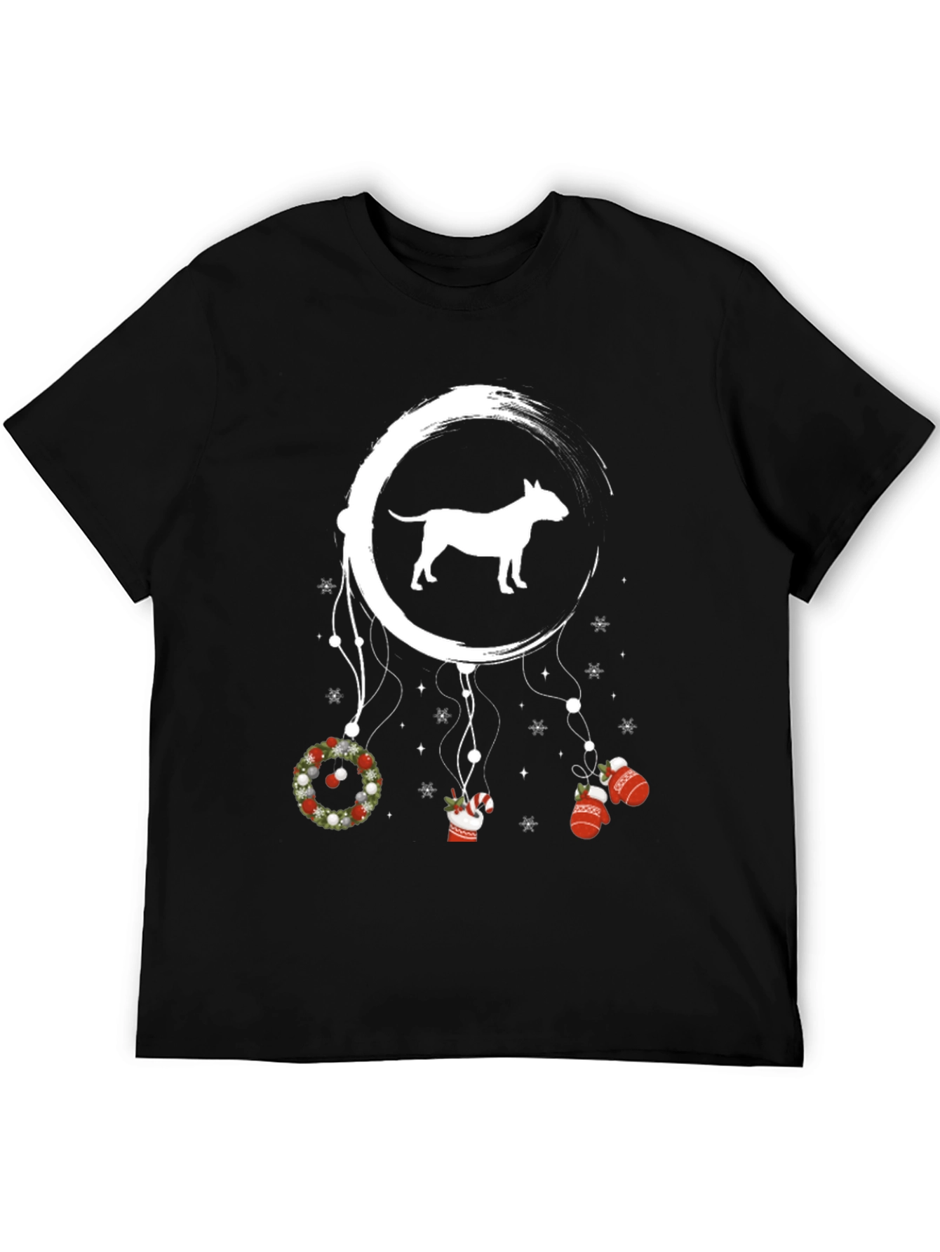 Bull Terrier Christmas Dreamcatcher Graphic Tee