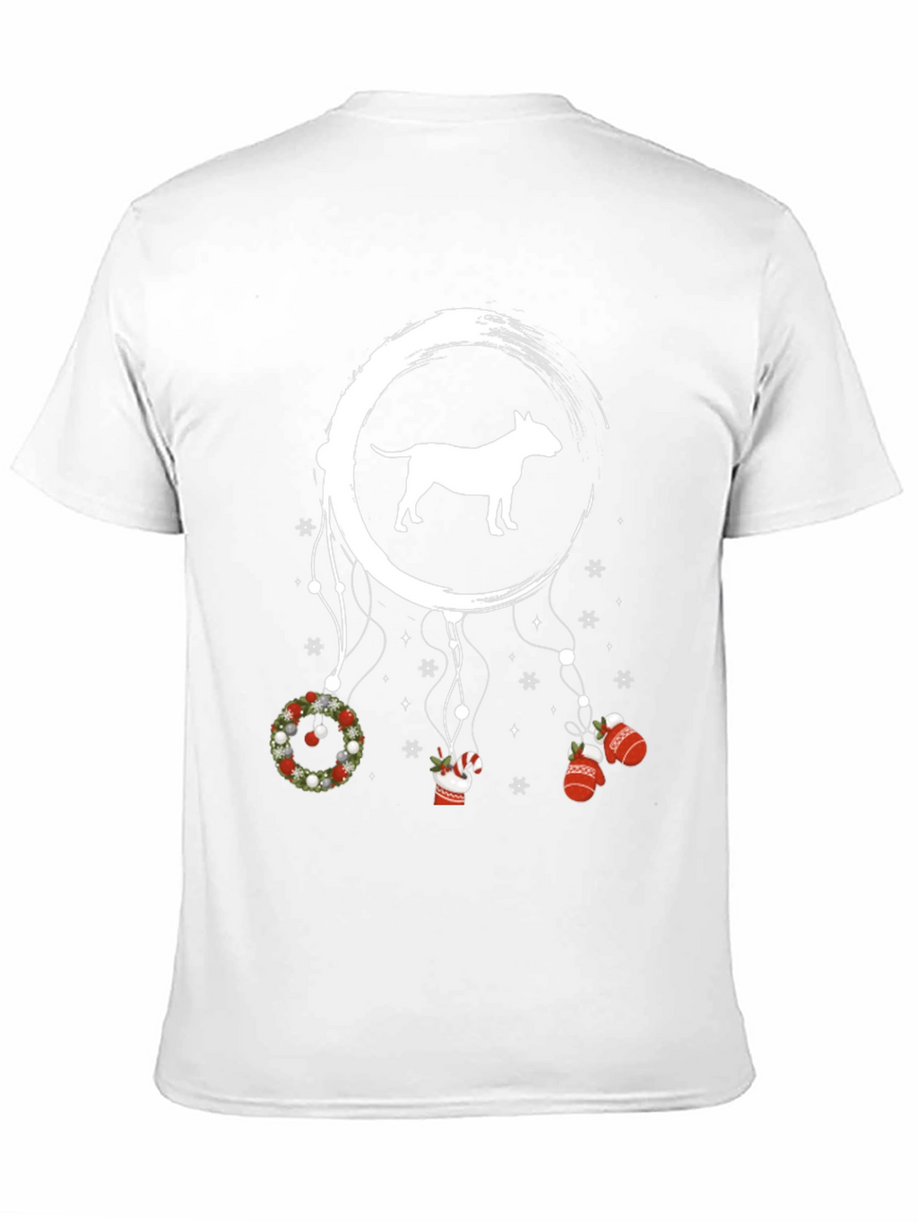 Bull Terrier Christmas Dreamcatcher Graphic Tee