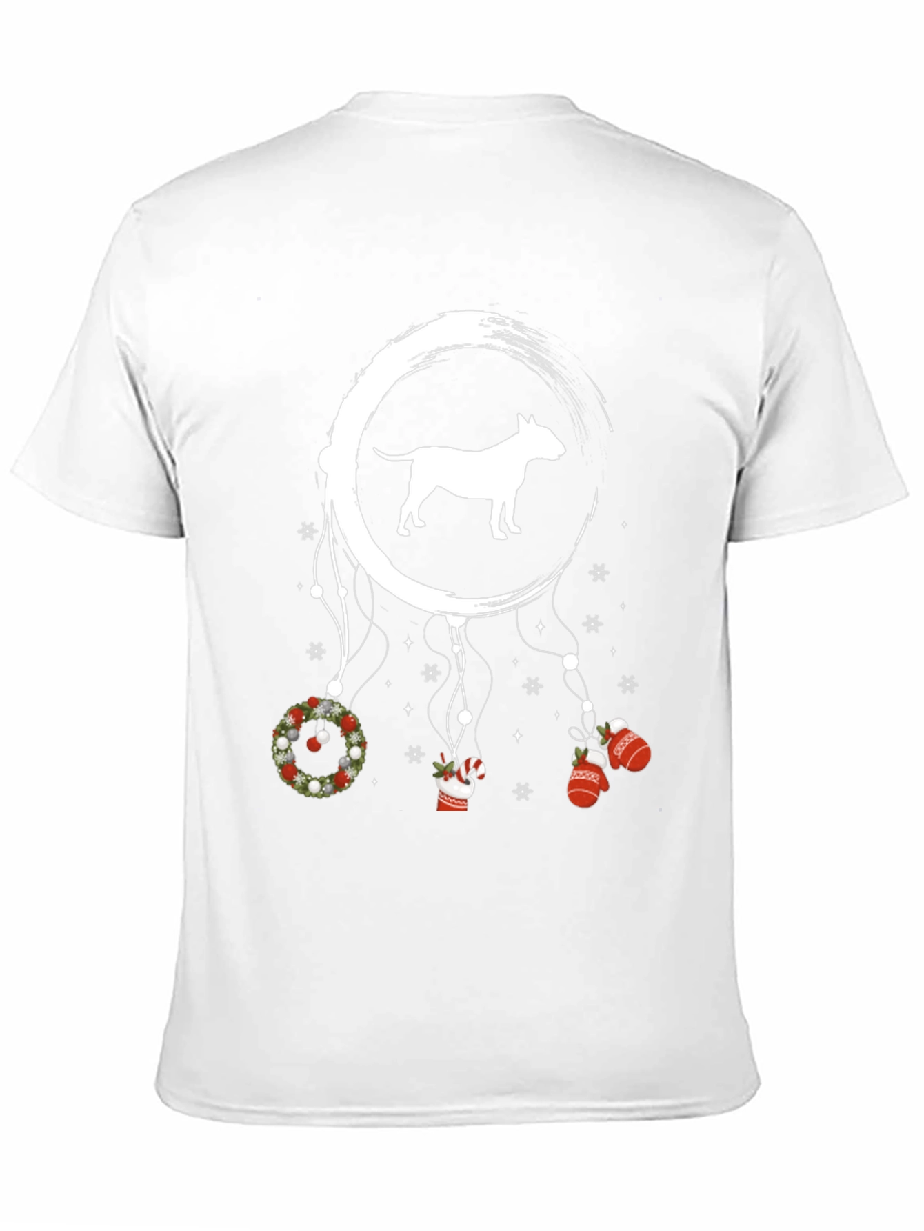 Bull Terrier Christmas Dreamcatcher Graphic Tee