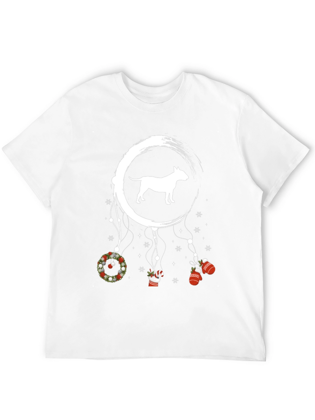 Bull Terrier Christmas Dreamcatcher Graphic Tee