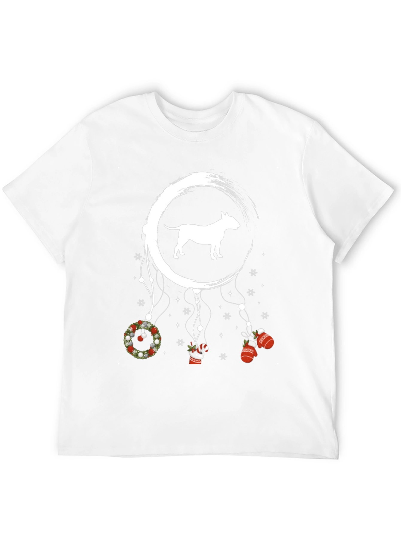 Bull Terrier Christmas Dreamcatcher Graphic Tee