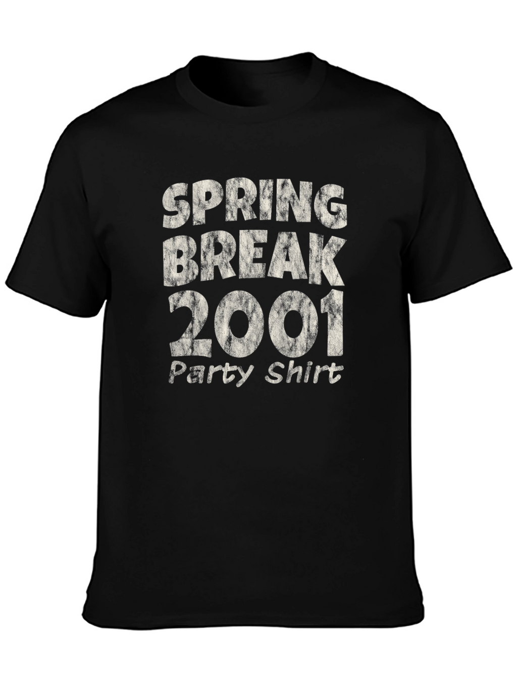 Spring Break 2001 Party Shirt - Black Tee