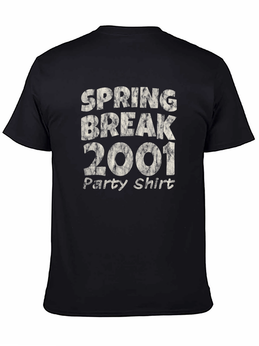 Spring Break 2001 Party Shirt - Black Tee