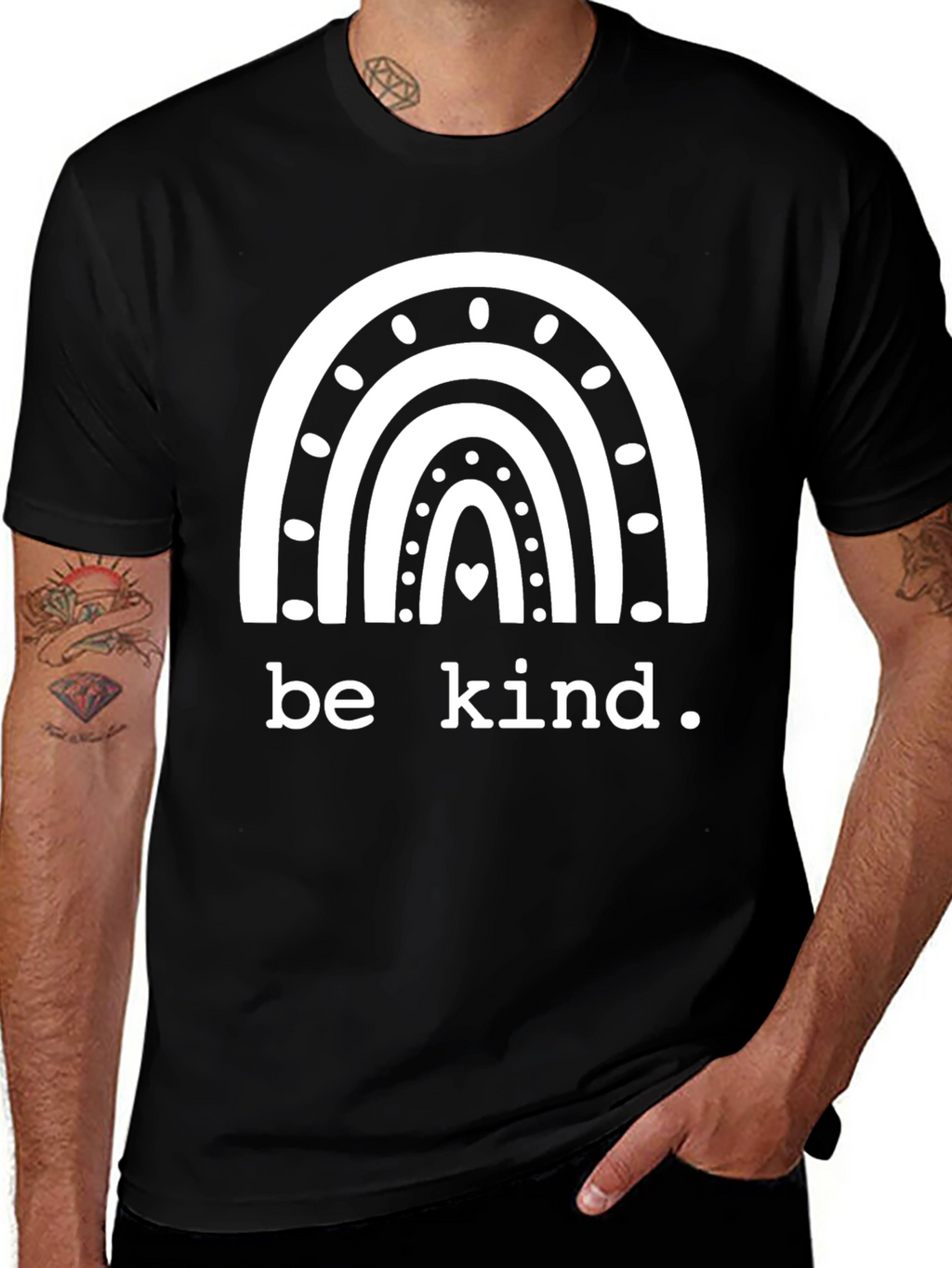 Be Kind Rainbow Graphic Tee